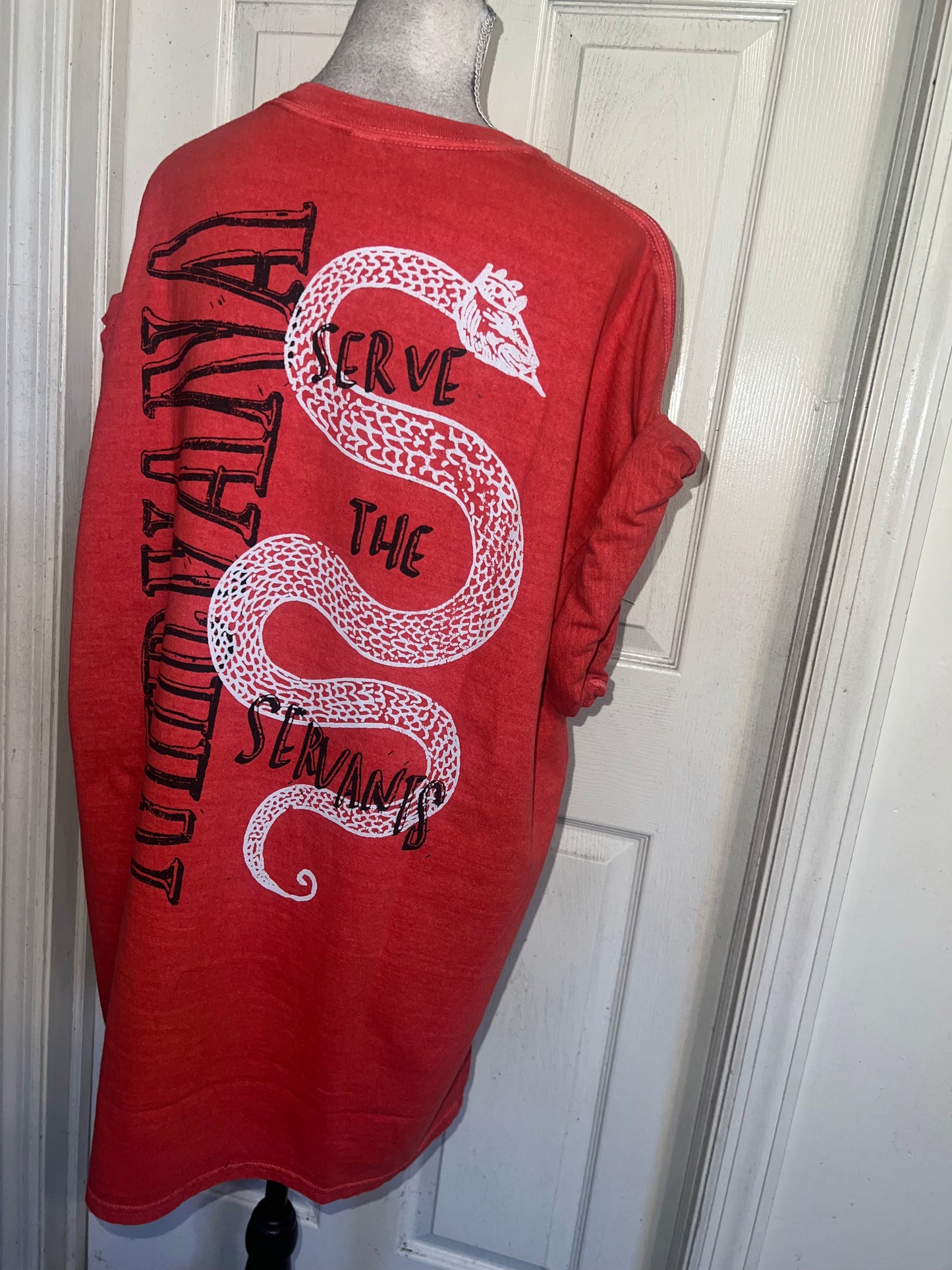 Nirvana Double Sided Oversized Distressed Tee