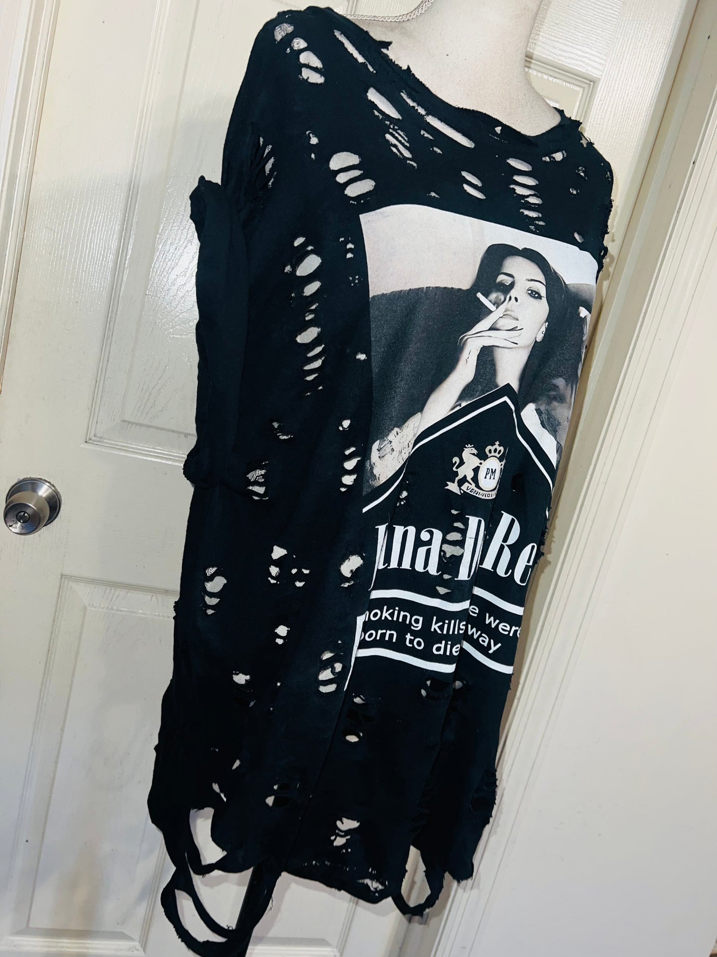 Lana Del Rey Born to Die Oversized Distressed Tee