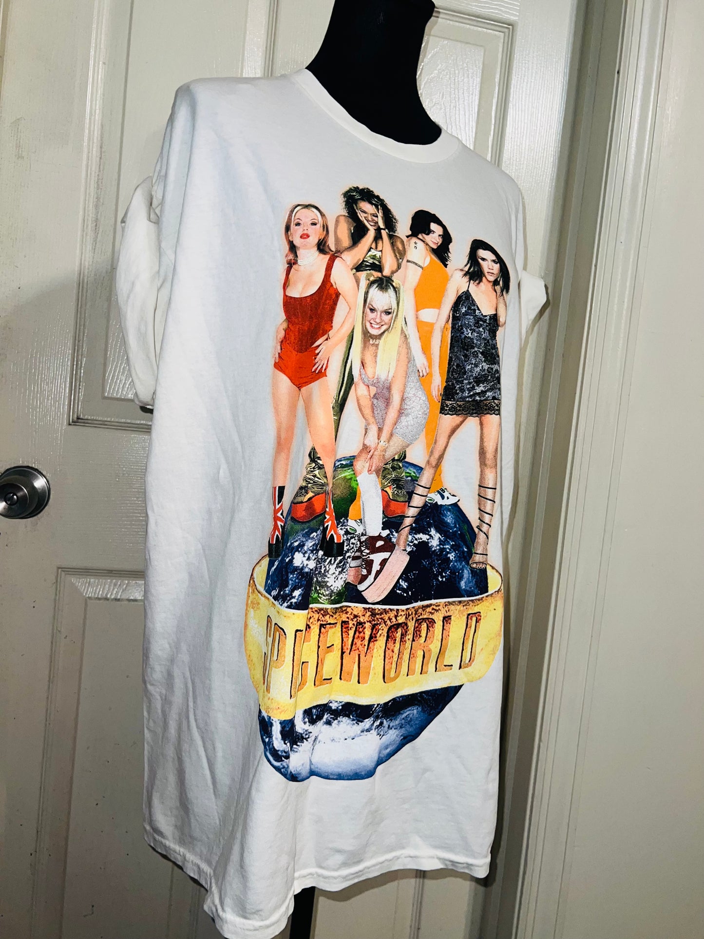The Spice Girls “Spiceworld” Oversized Distressed Tee