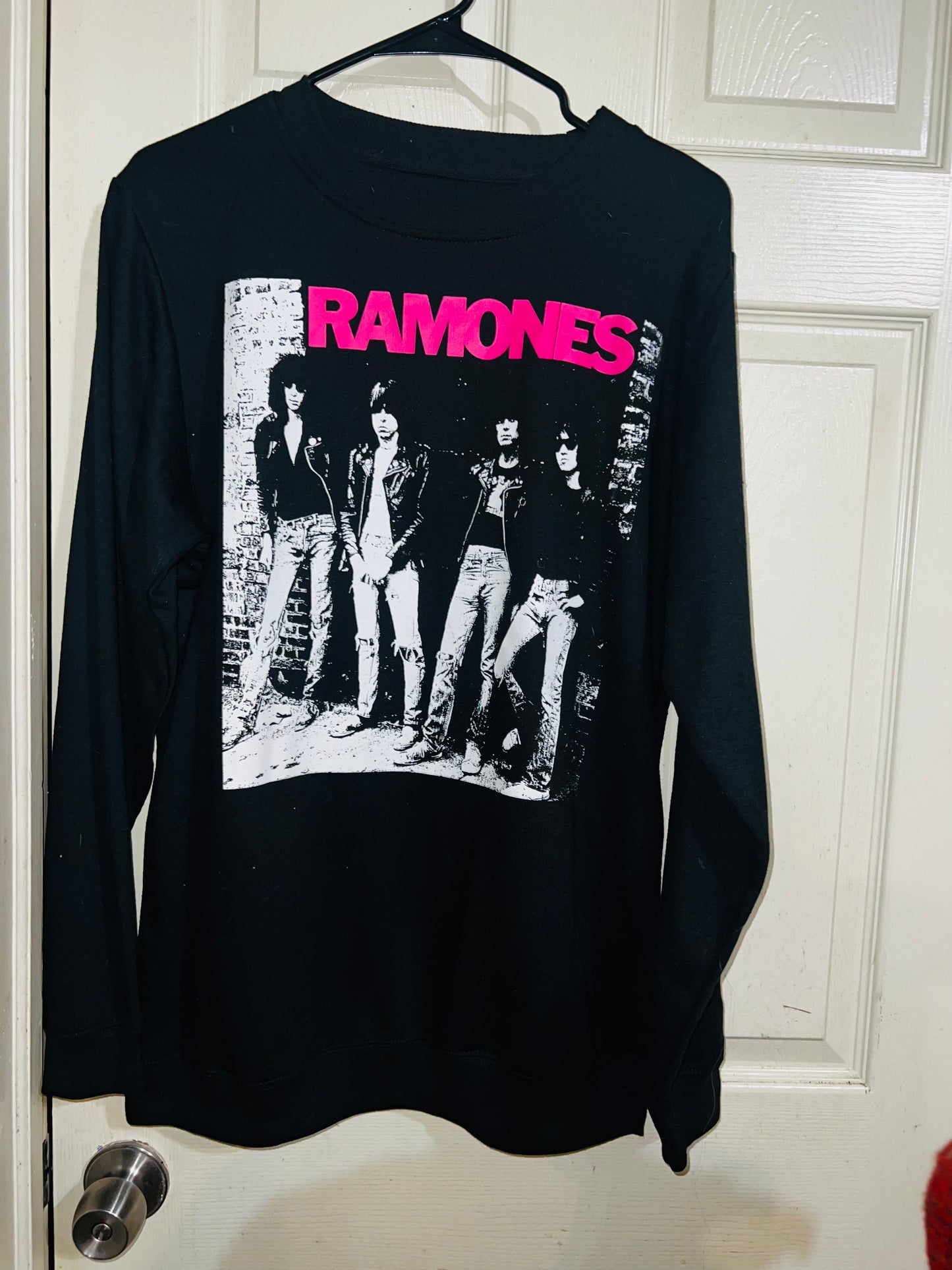 Ramones Oversized Distressed Sweatshirt