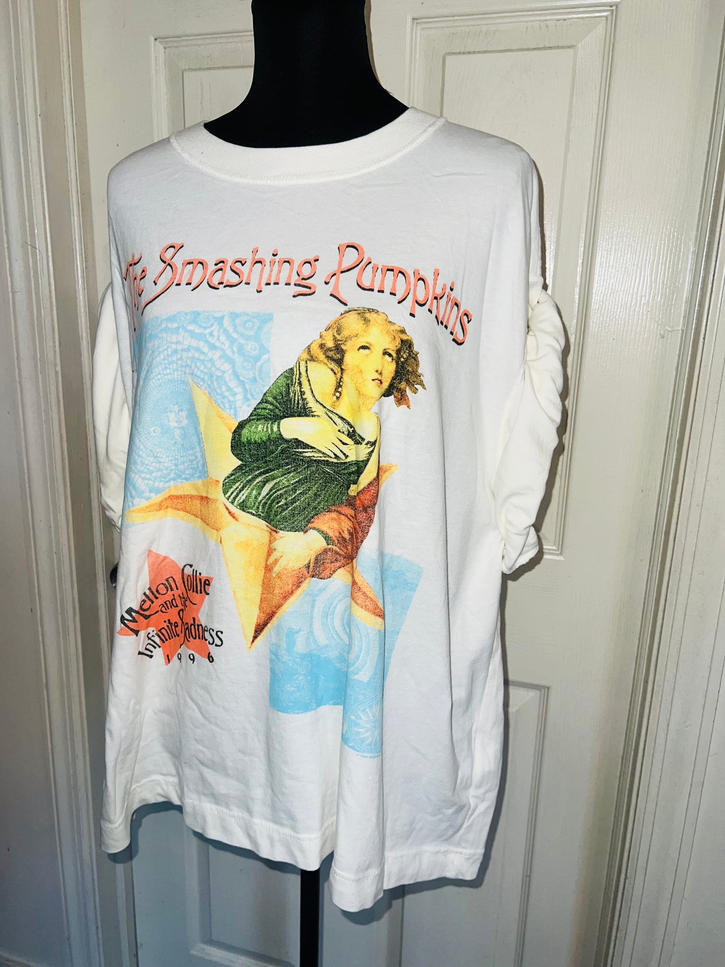 The Smashing Pumpkins Double Sided Oversized Distressed Tee