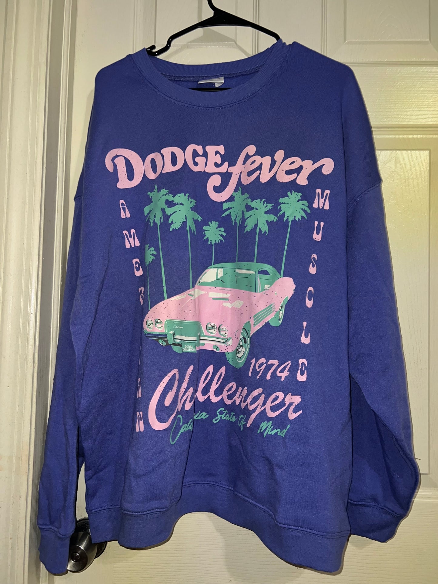 Dodge Challenger Oversize Distressed Sweatshirt