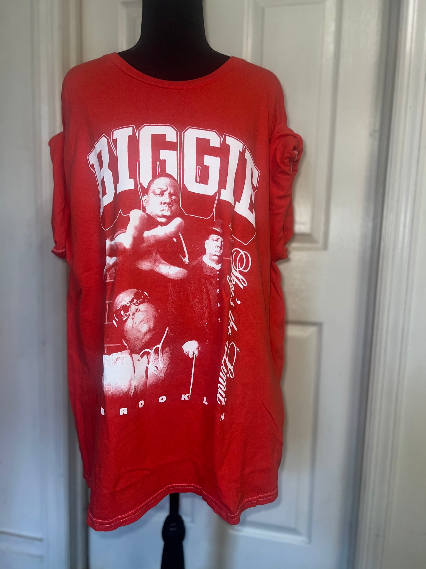 Biggie Smalls Oversized Distressed Tee