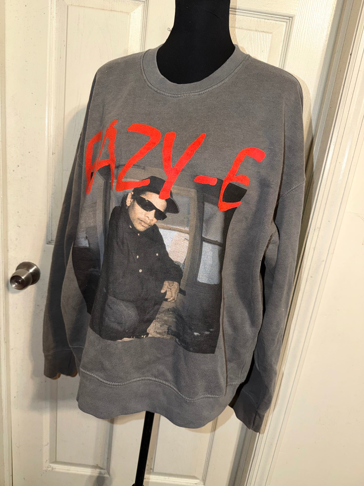 Eazy-E Oversized Distressed Sweatshirt