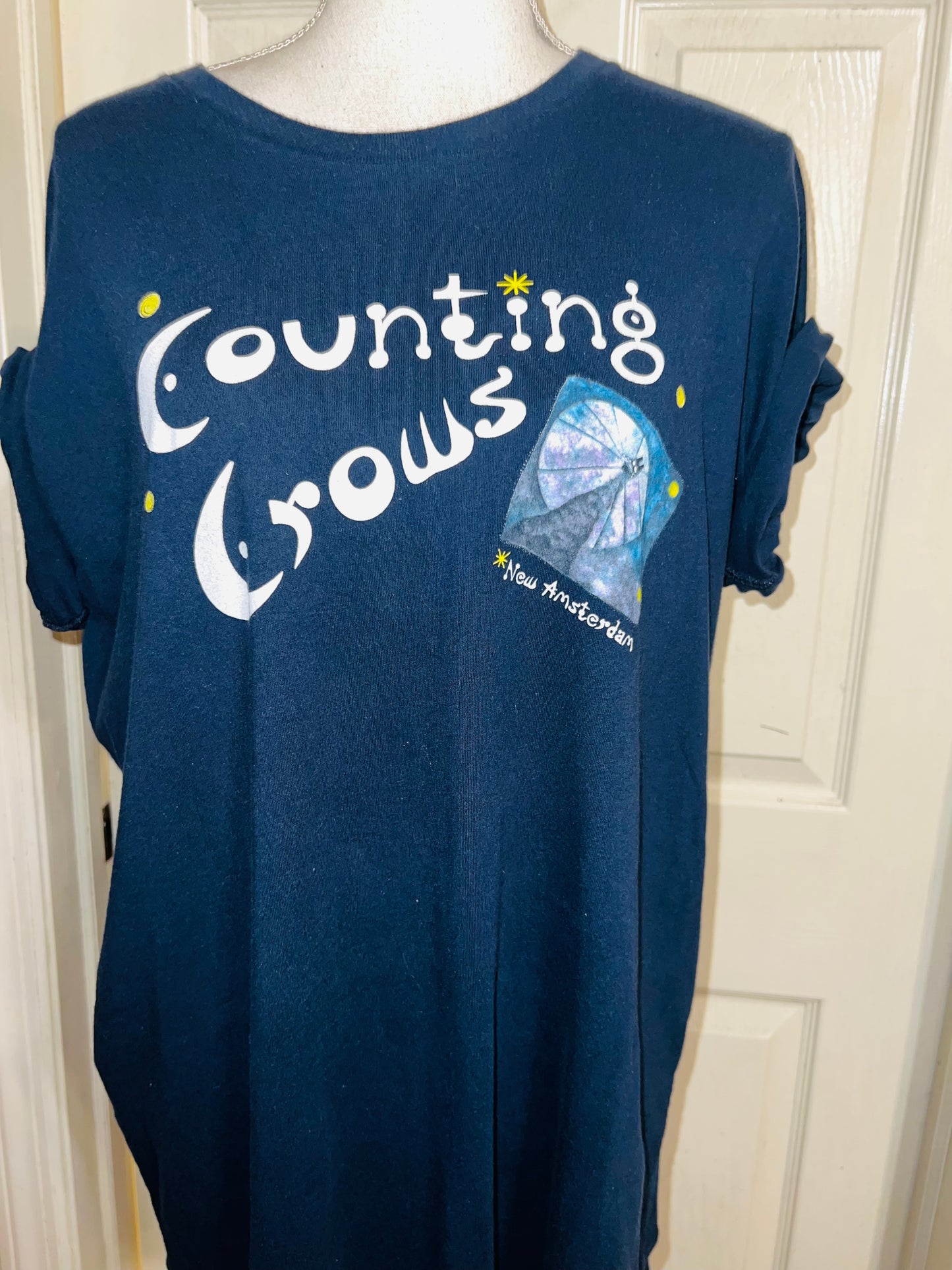 Counting Crows Double Sided Oversized Distressed Tee