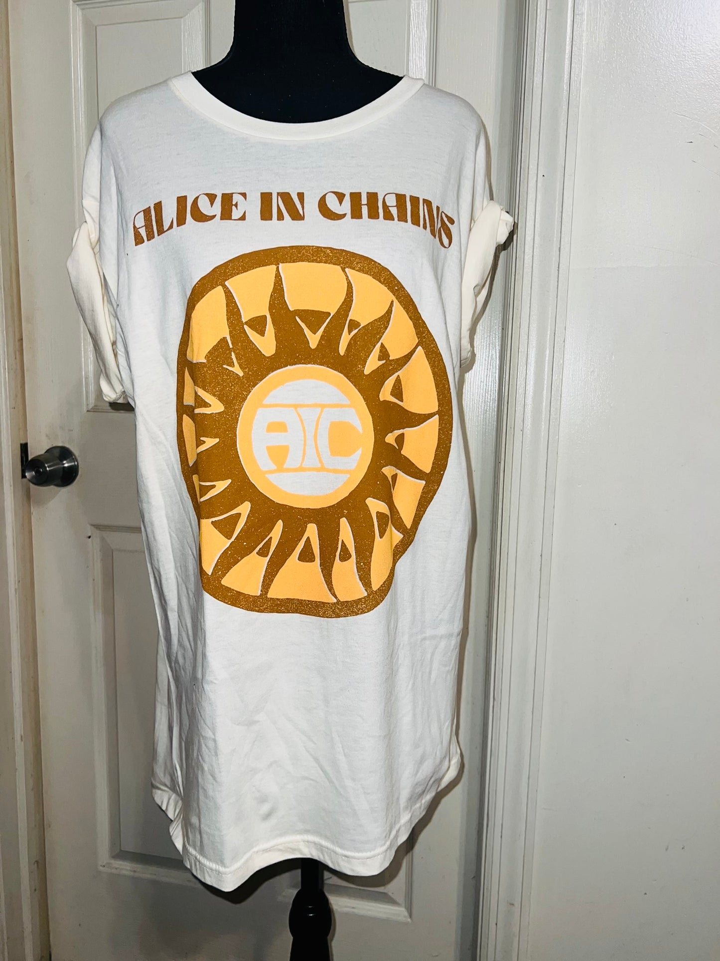 Alice In Chains Oversized Distressed Tee