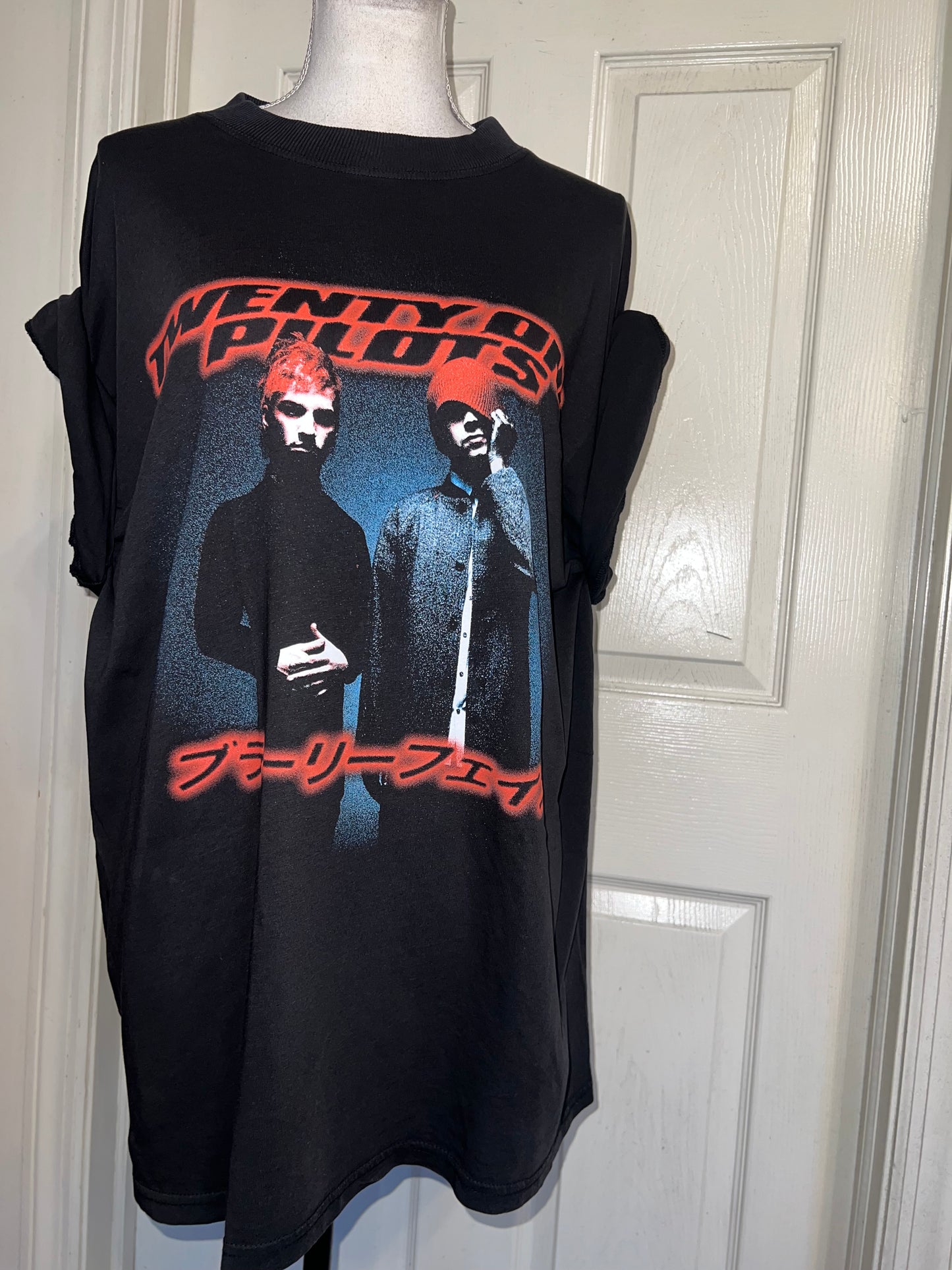 Twenty One Pilots Oversized Distressed Tee
