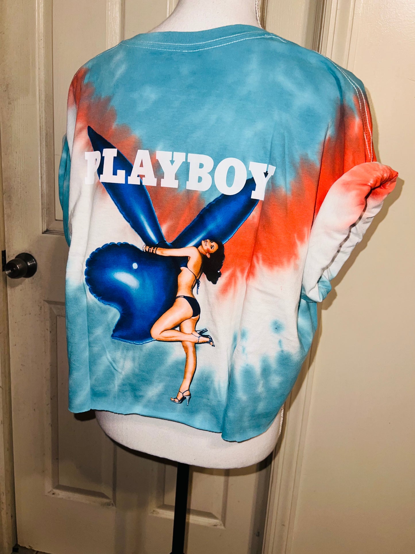 Playboy Double Sided Oversized Cropped Tee