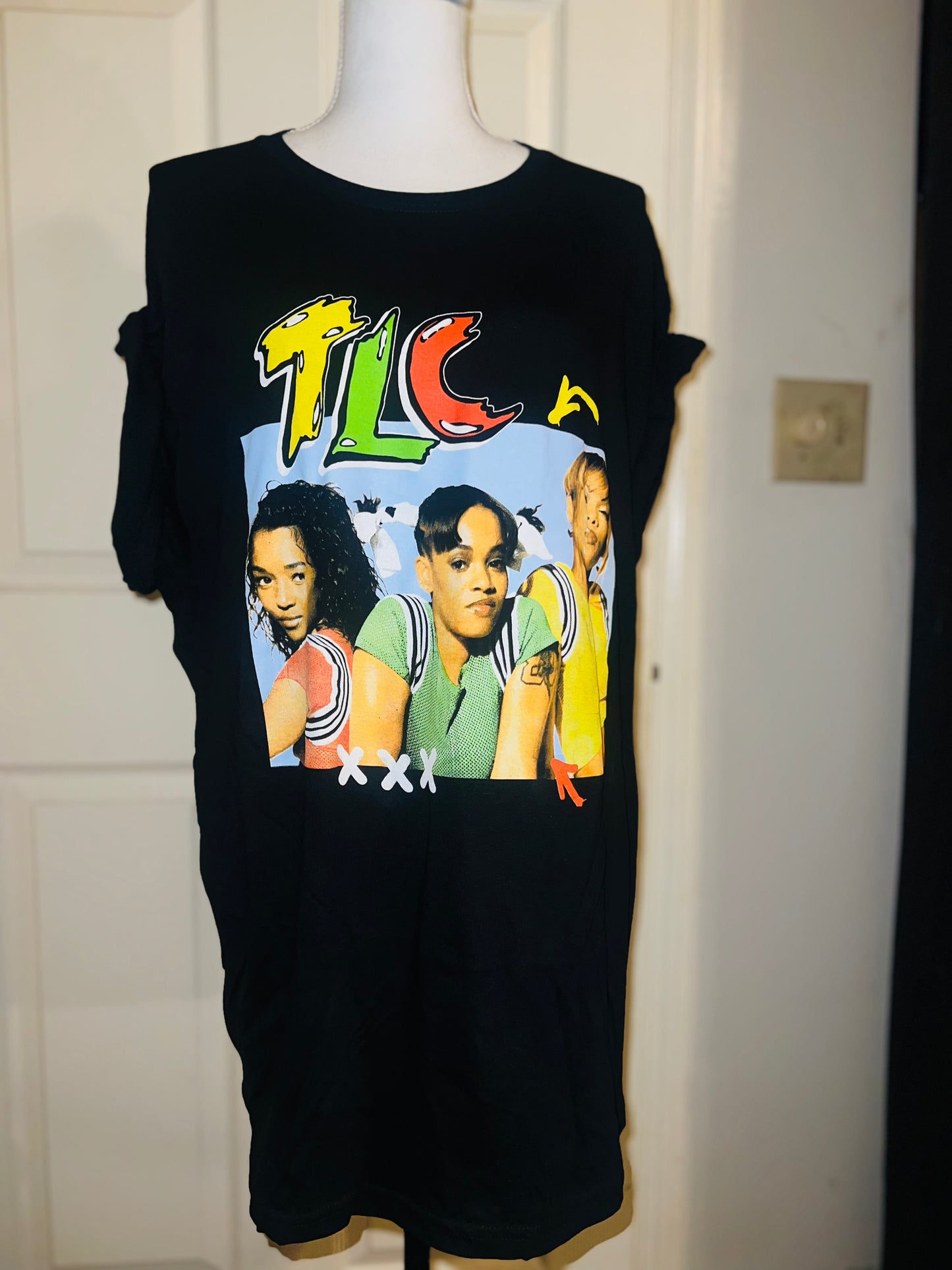 TLC Oversized Distressed Tee