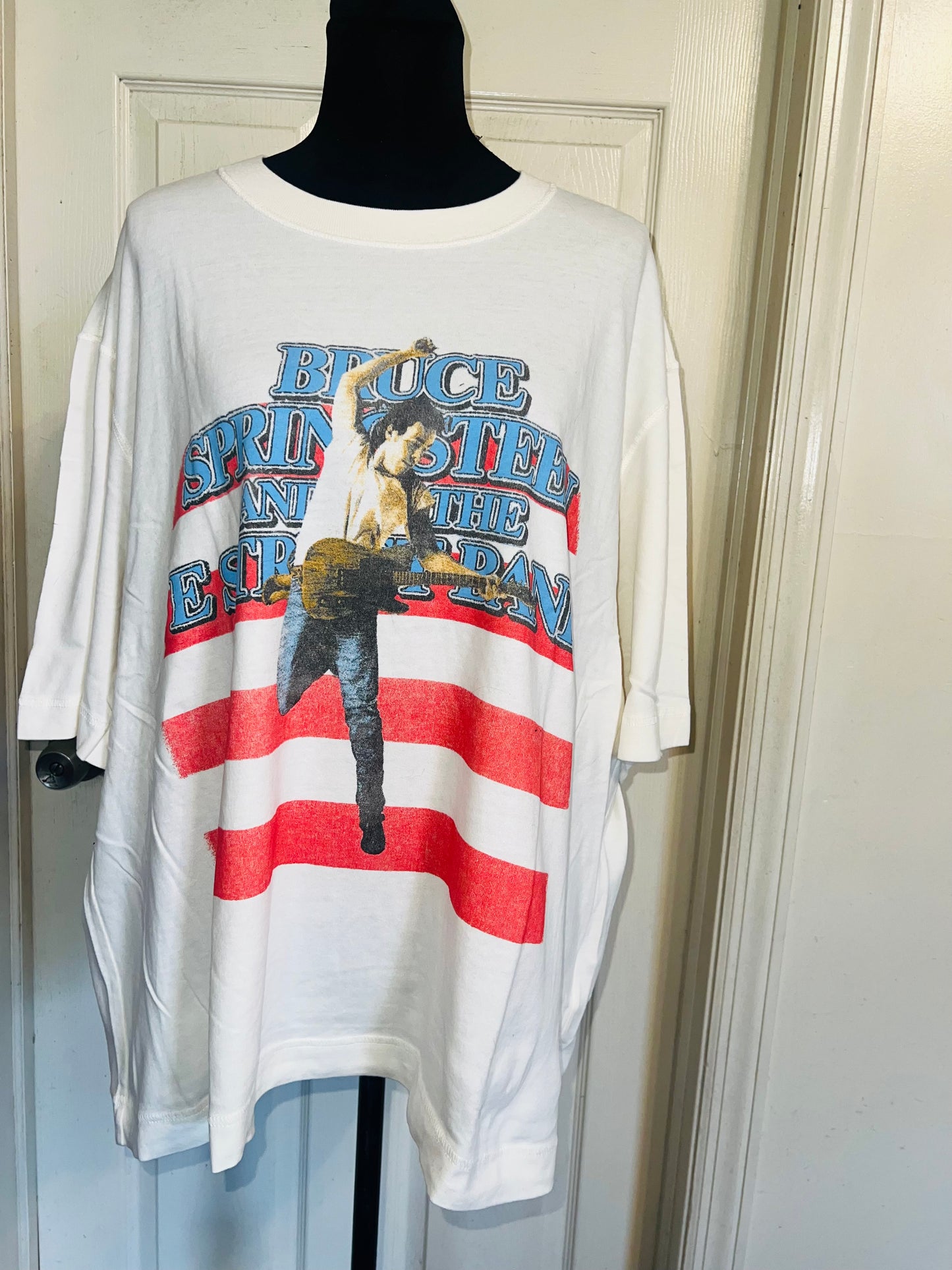 Bruce Springsteen and the Street Band Double Sided Oversized Distressed Tee