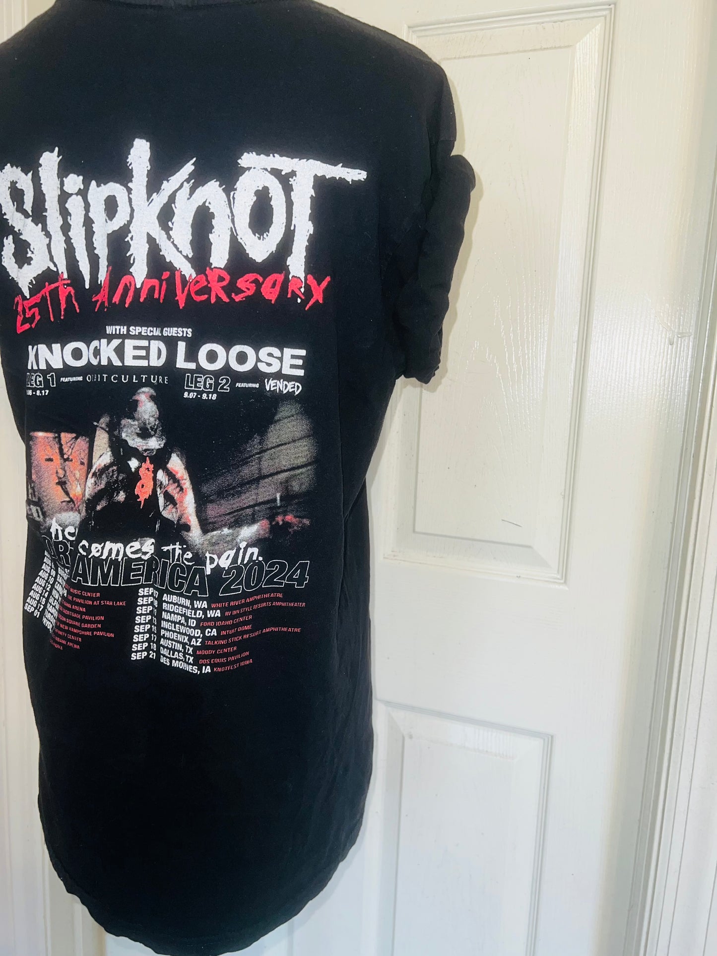 Slipknot Double Sided Oversized Distressed Tee