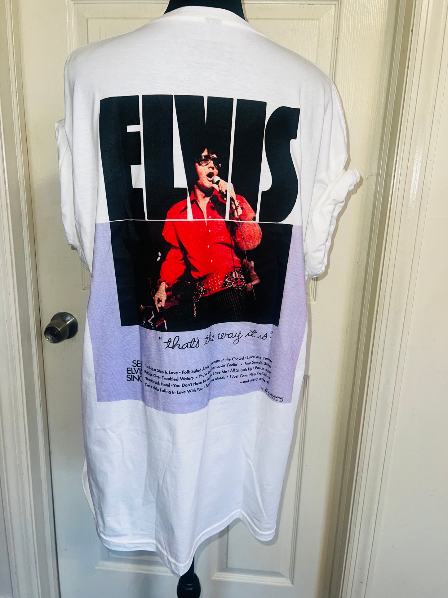 Elvis Double Sided Oversized Distressed Tee