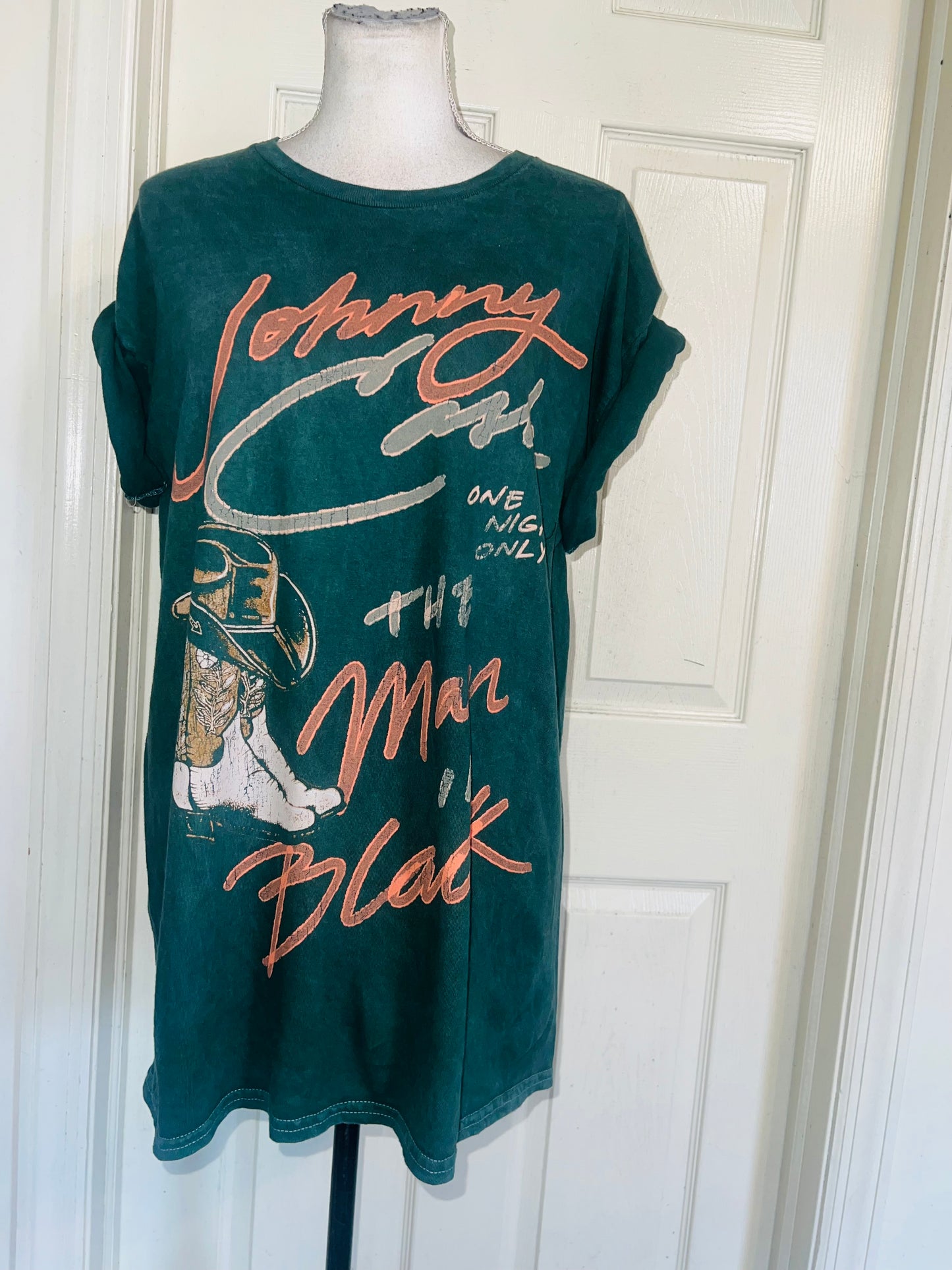 Johnny Cash Oversized Distressed Tee