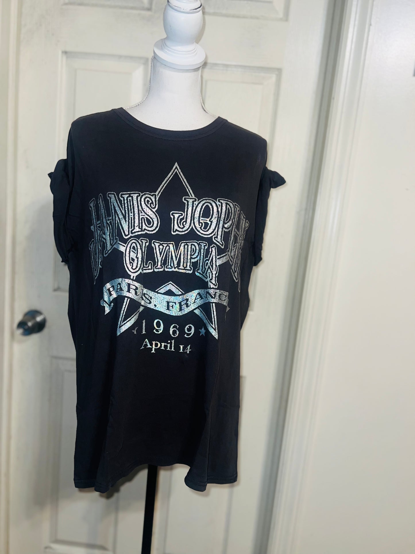 Janis Joplin Oversized Distressed Tee