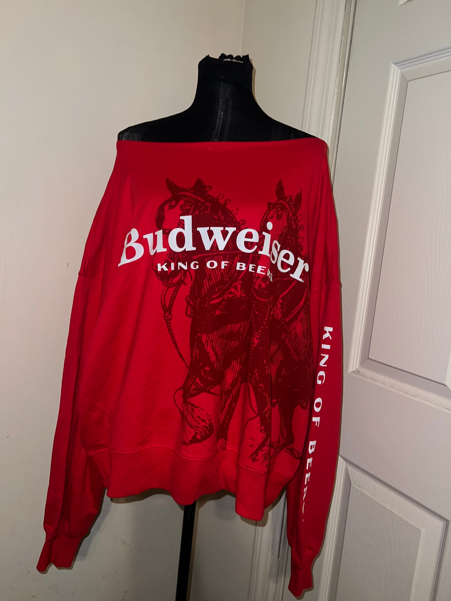 Budweiser Oversized Distressed OFTS Sweatshirt