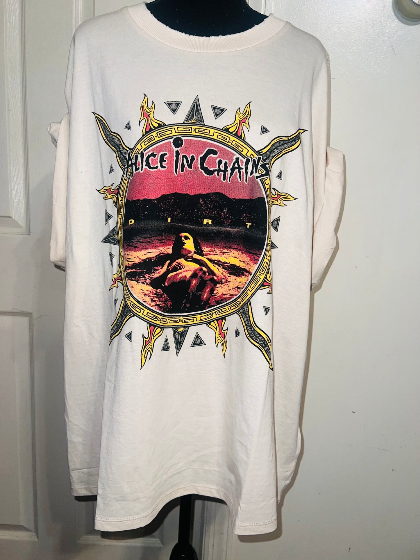 Alice In Chains Oversized Distressed Tee