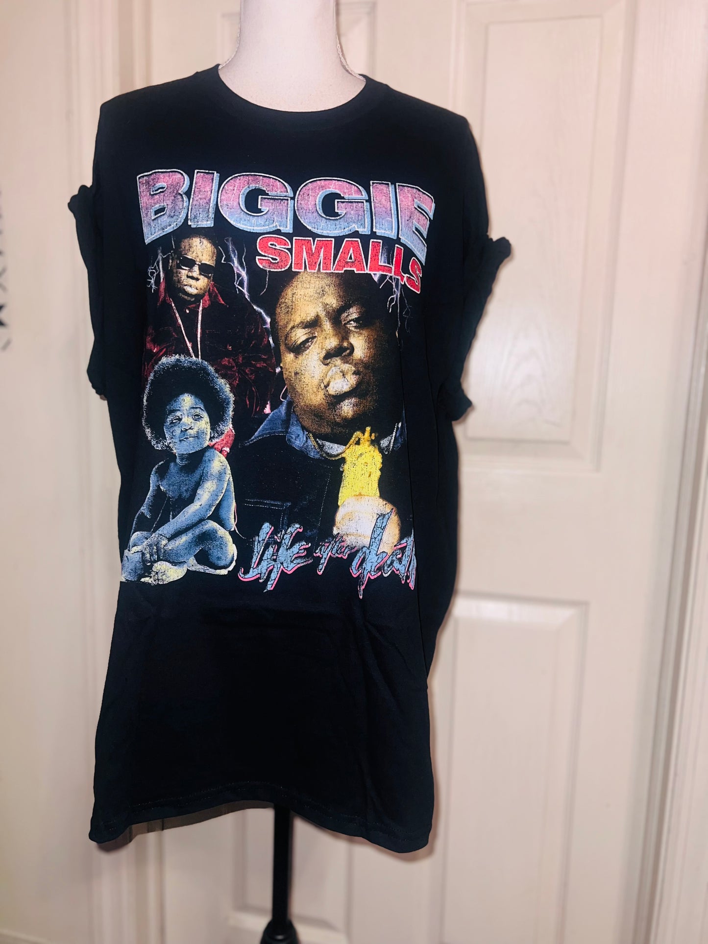 Biggie Smalls Oversized Distressed Tee