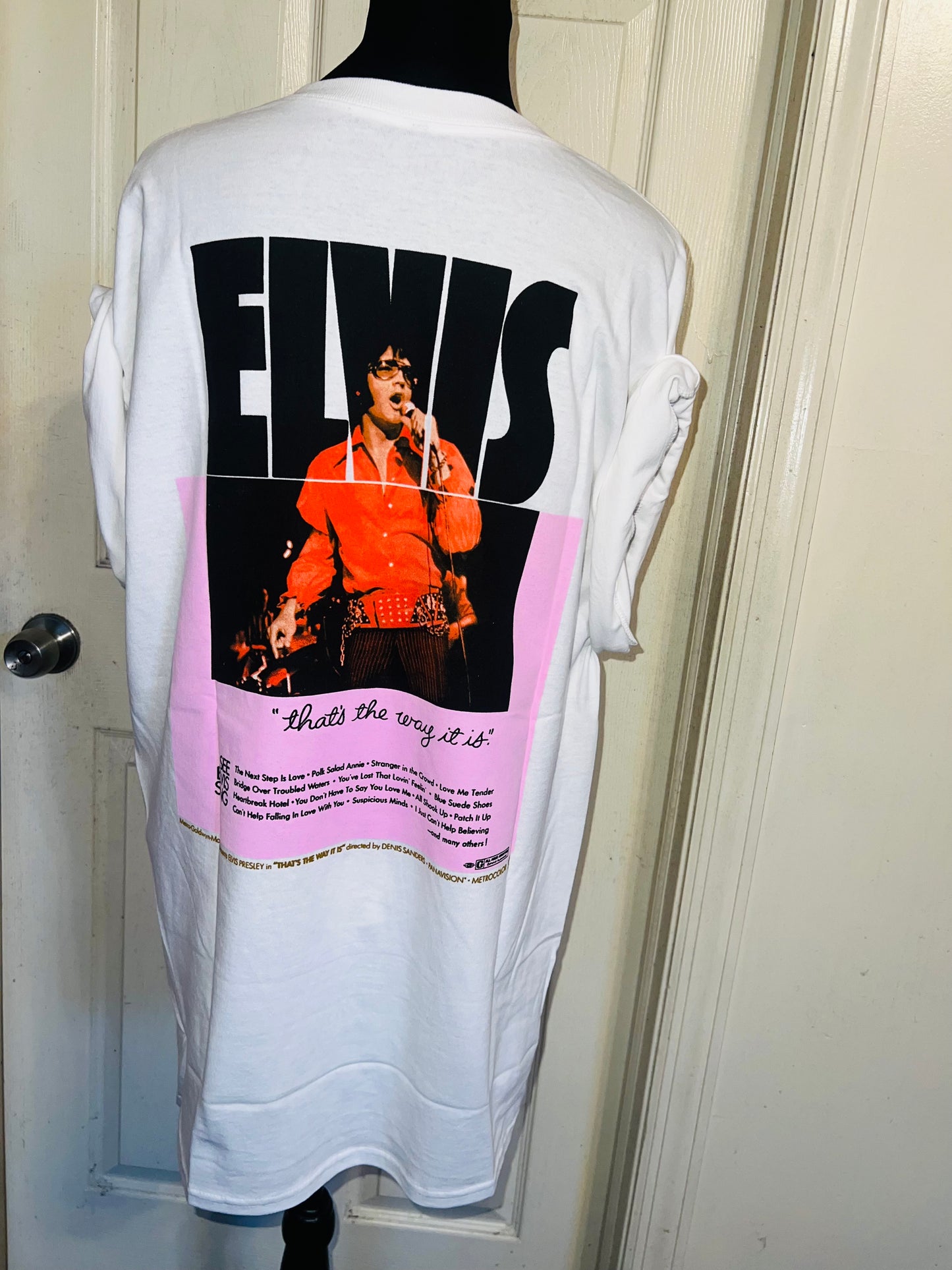 Elvis Double Sided Oversized Distressed Tee