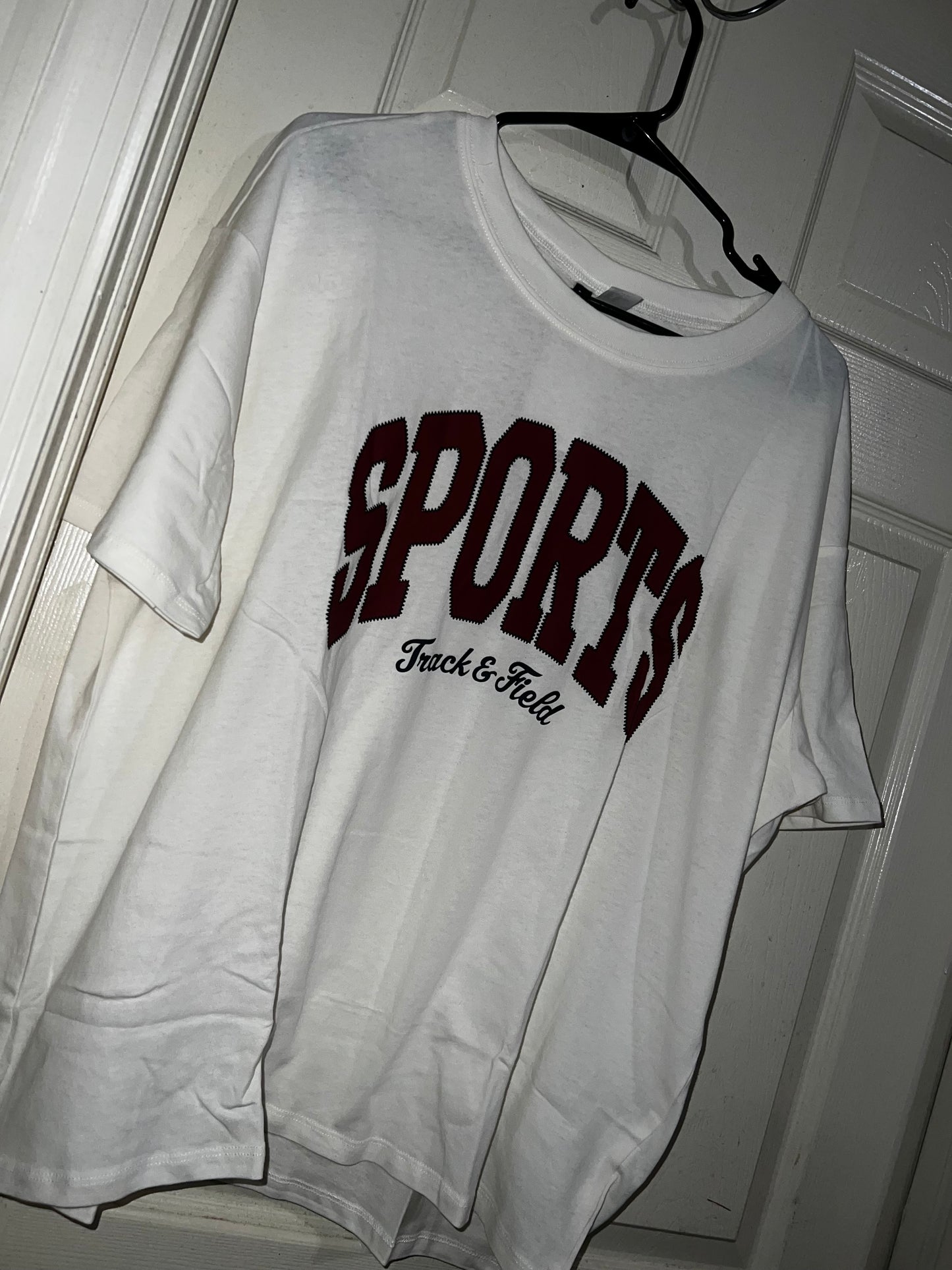 Sports Oversized Distressed Tee