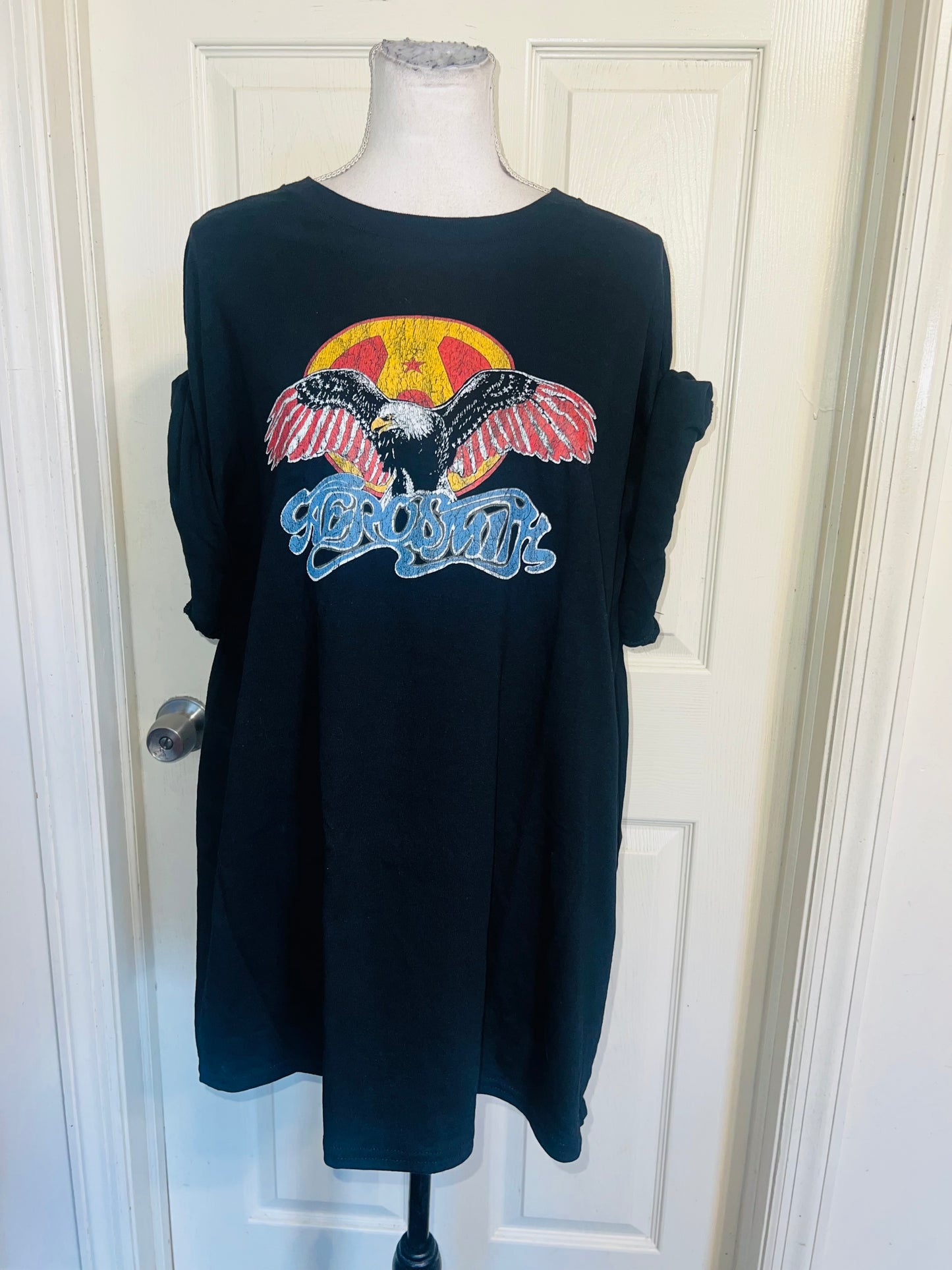 Aerosmith Oversized Distressed Tee