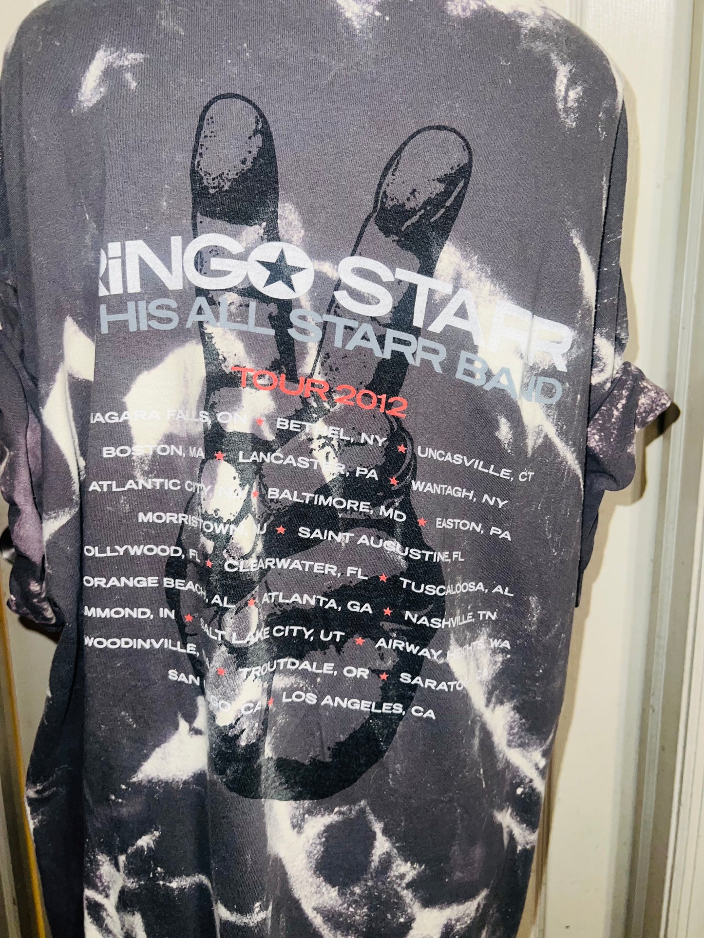 Bleached Ringo Starr Vintage Double Sided Tee