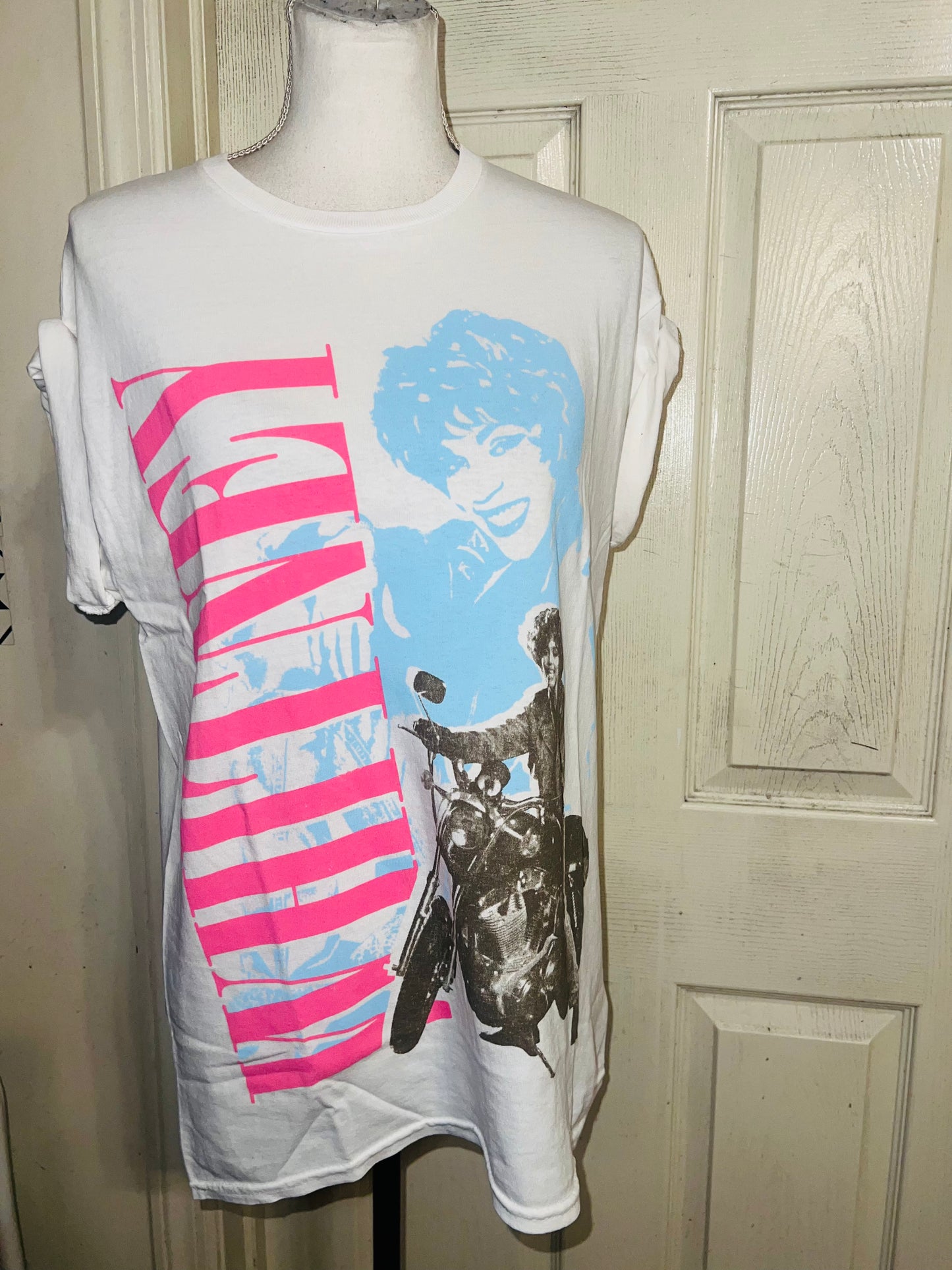 Whitney Houston Oversized Distressed Tee