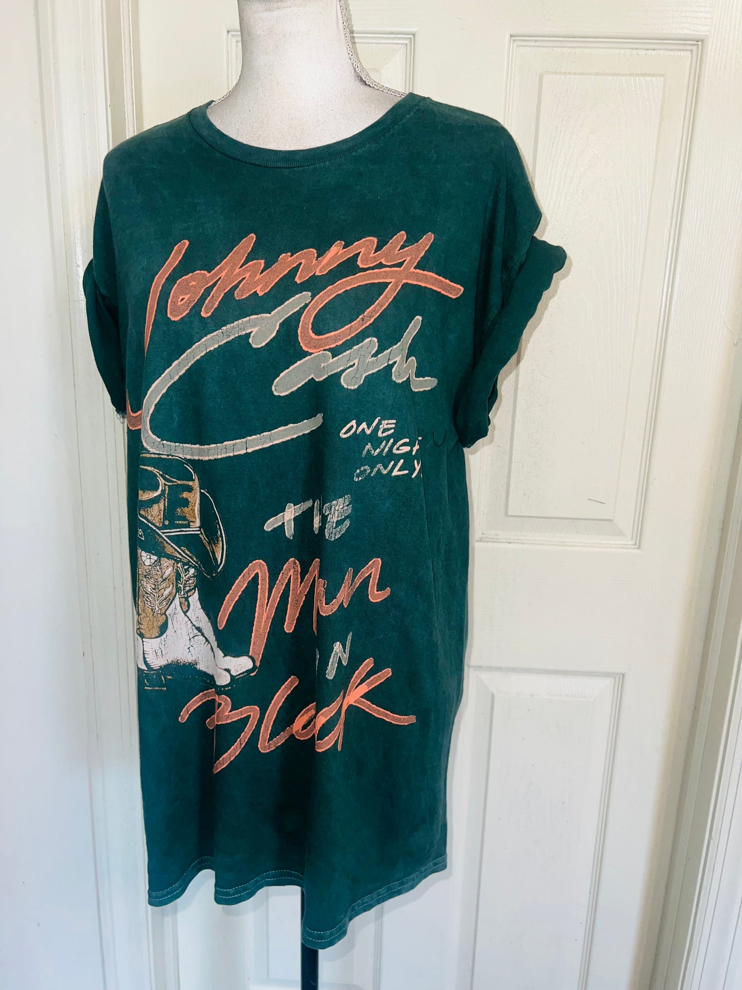 Johnny Cash Oversized Distressed Tee