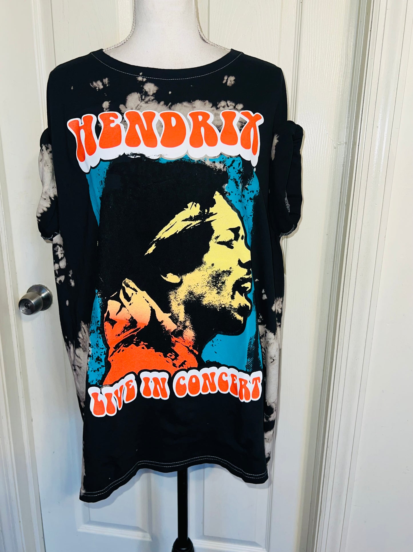 Jimi Hendrix Oversized Distressed Tee