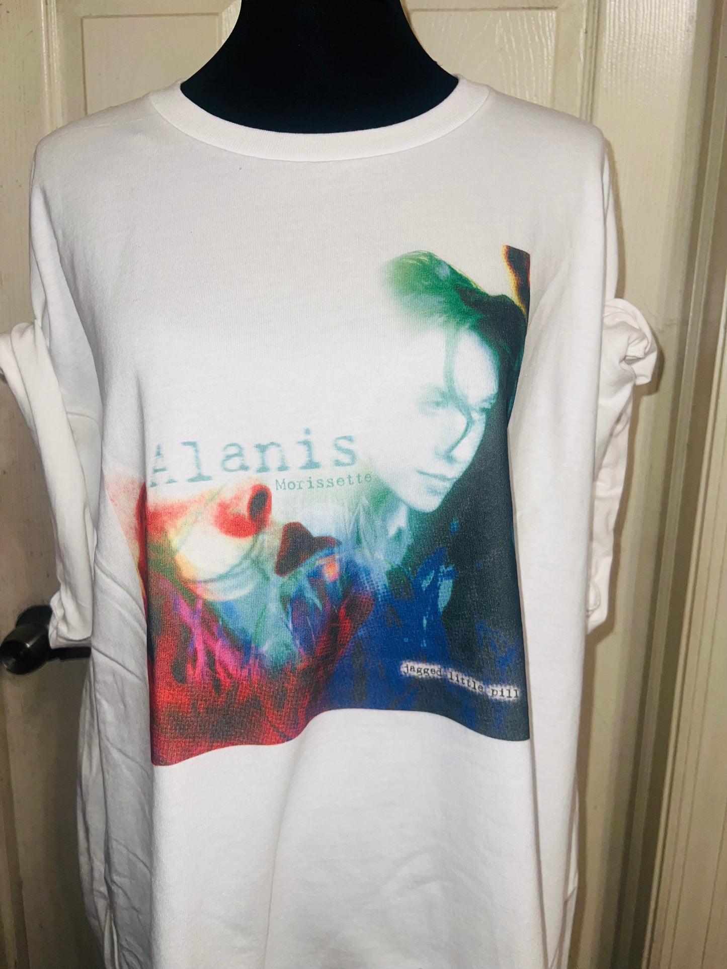 Alanis Morissette Oversized Distressed Tee