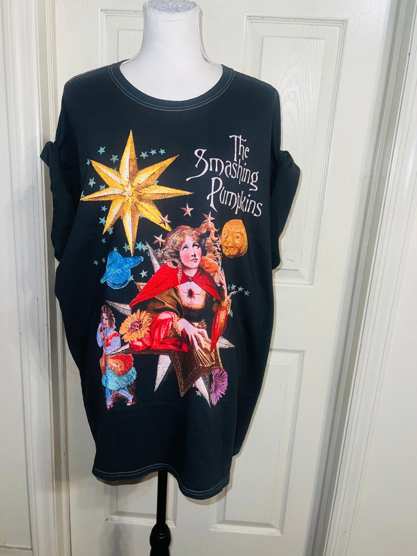 The Smashing Pumpkins Oversized Distressed Tee
