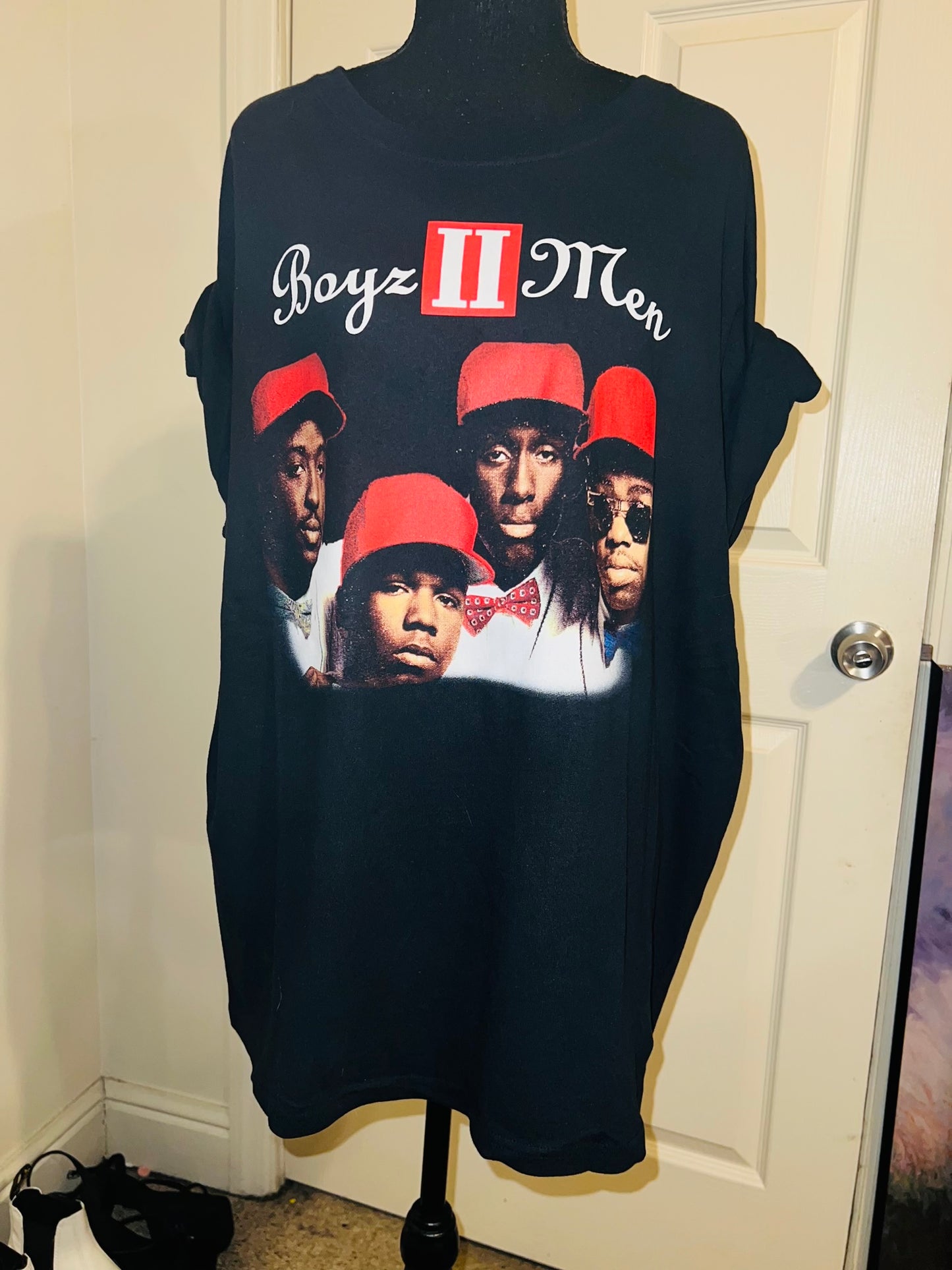 Boyz II Men Oversized Distressed Tee