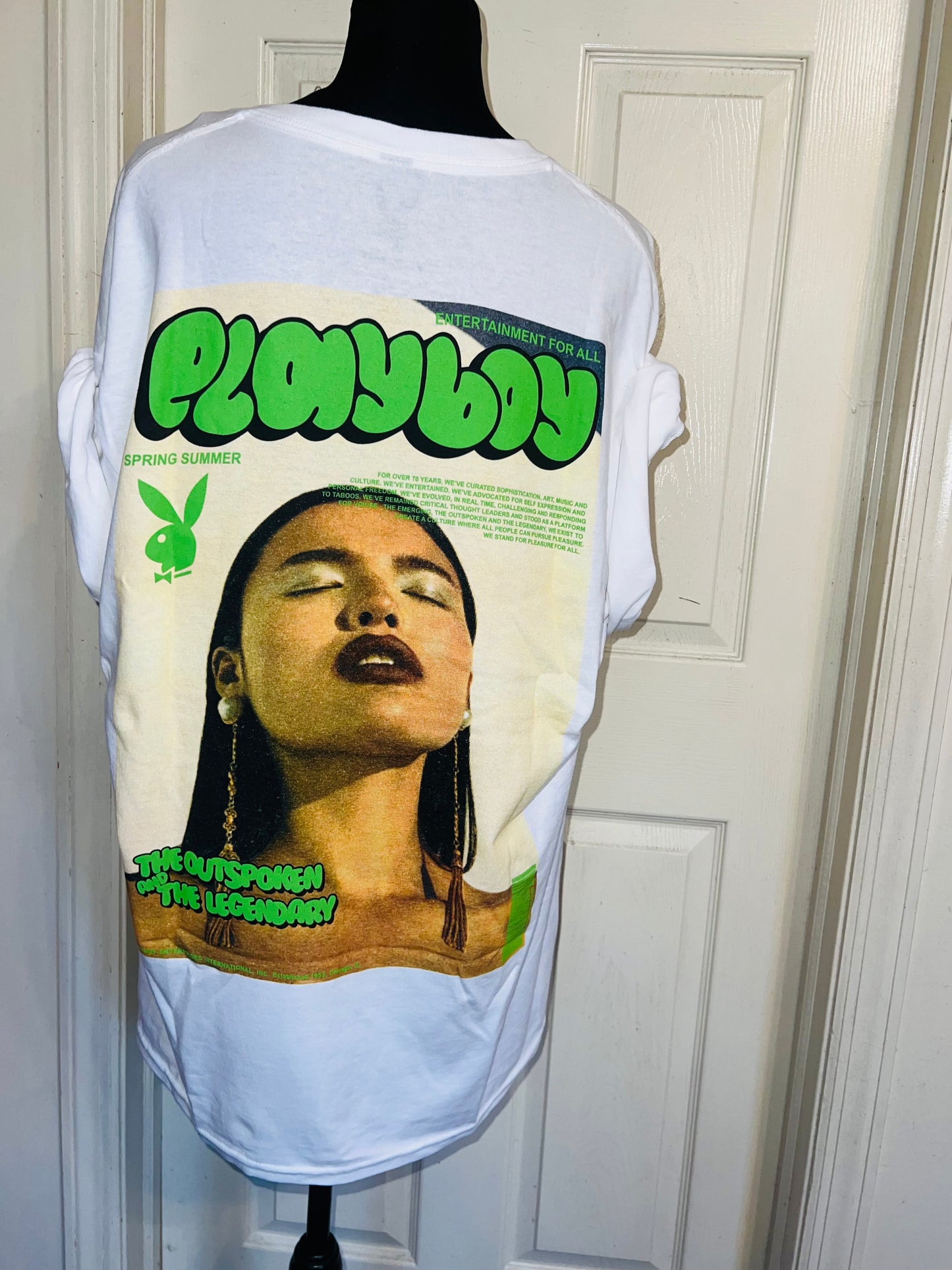 Playboy Double Sided Oversized Distressed Tee