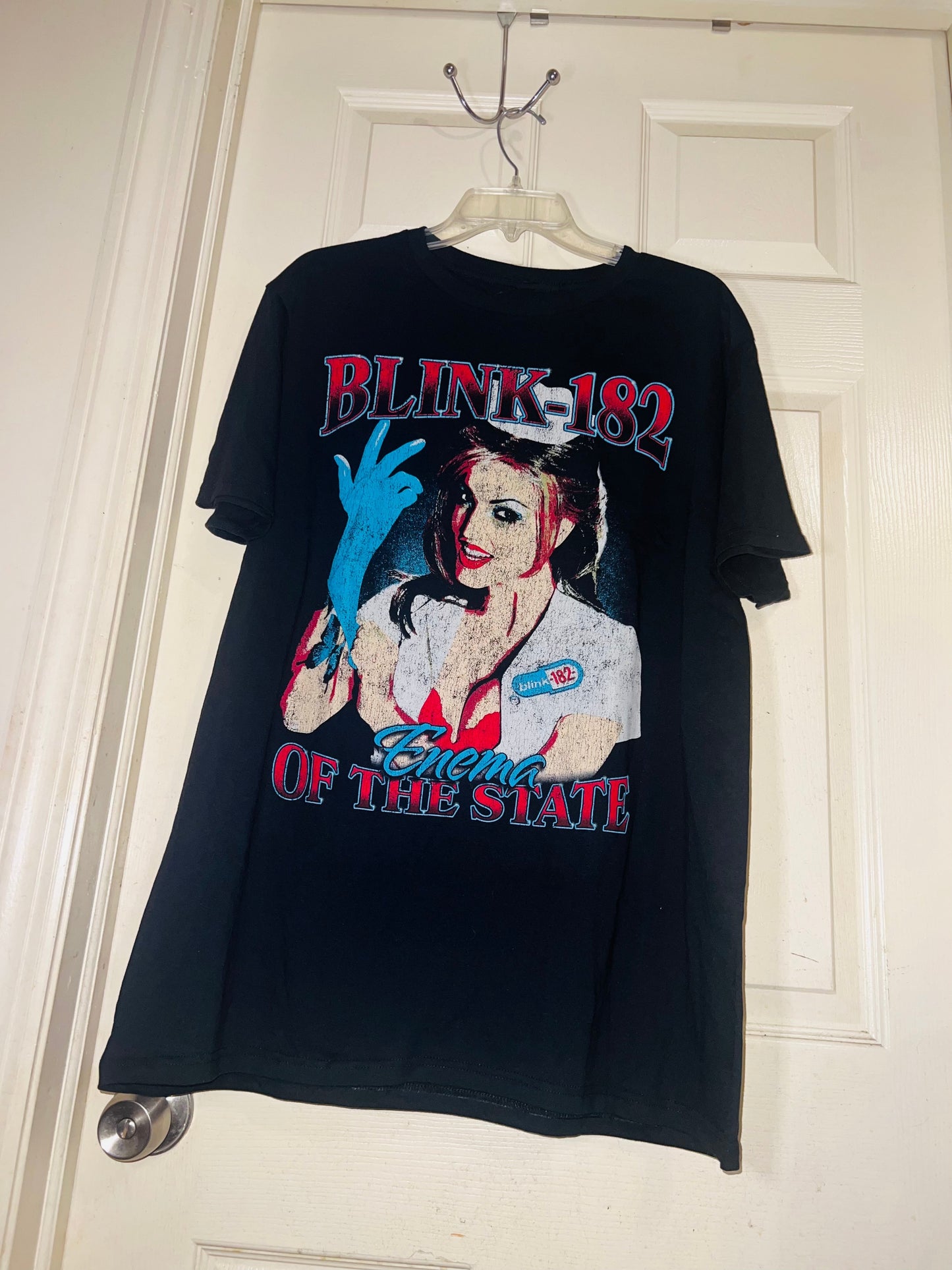Blink 182 Oversized Distressed Tee