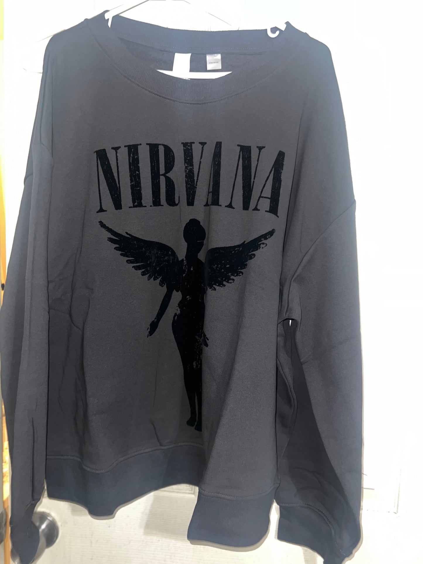 Nirvana Oversized Distressed Sweatshirt