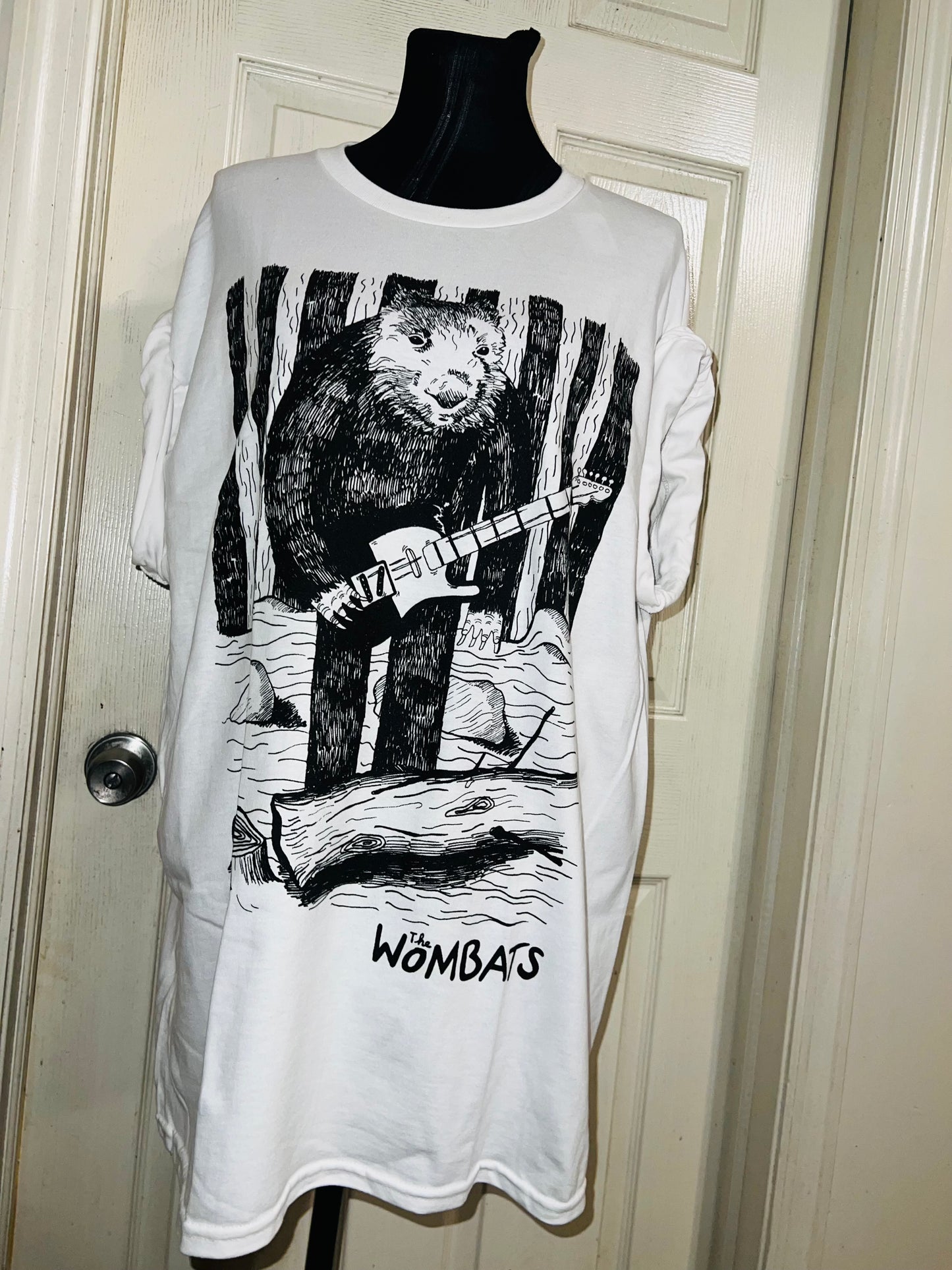The Wombats Oversized Distressed Tee