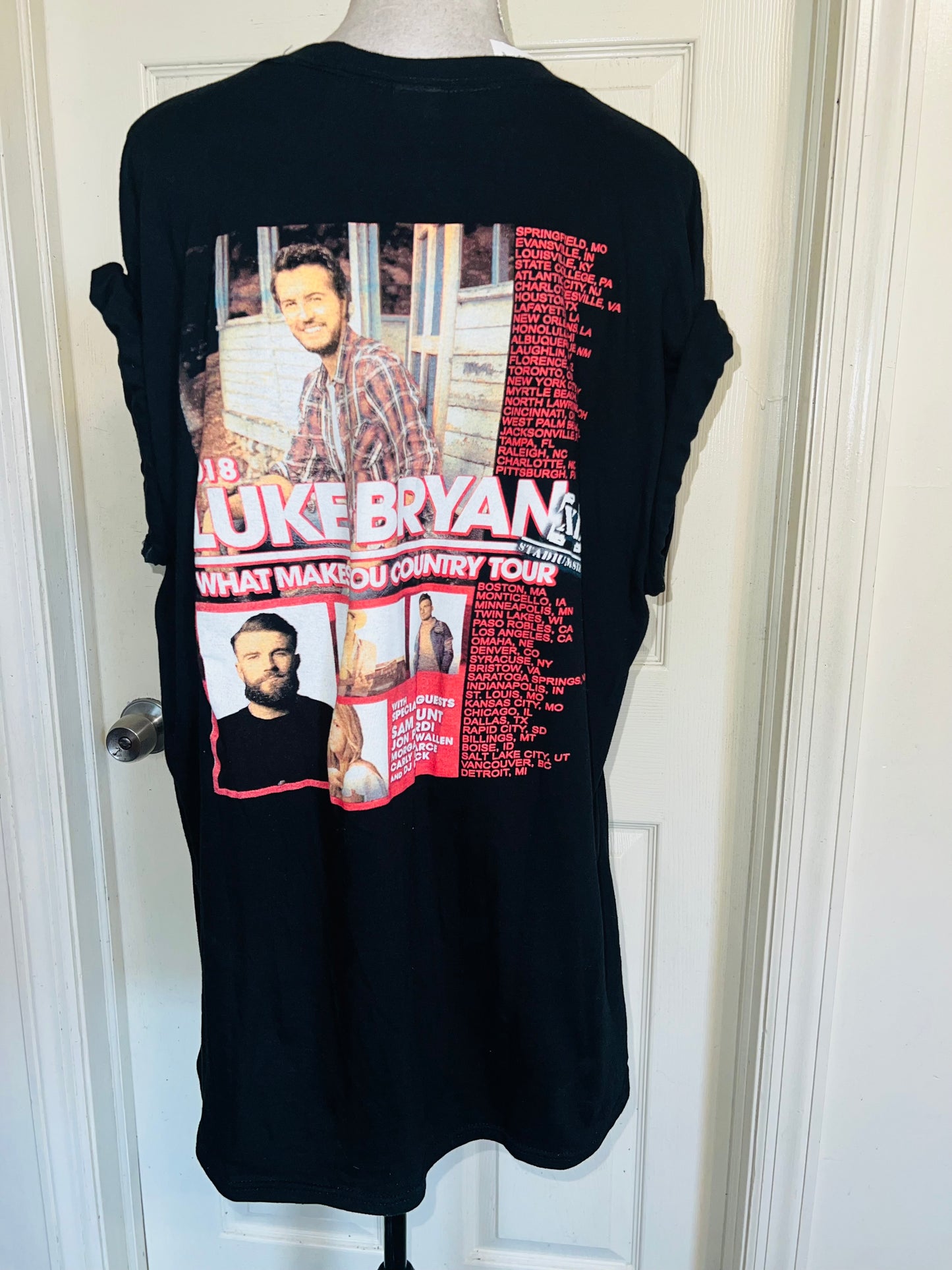 Luke Bryan 2009 Double Sided Oversized Distressed Tee
