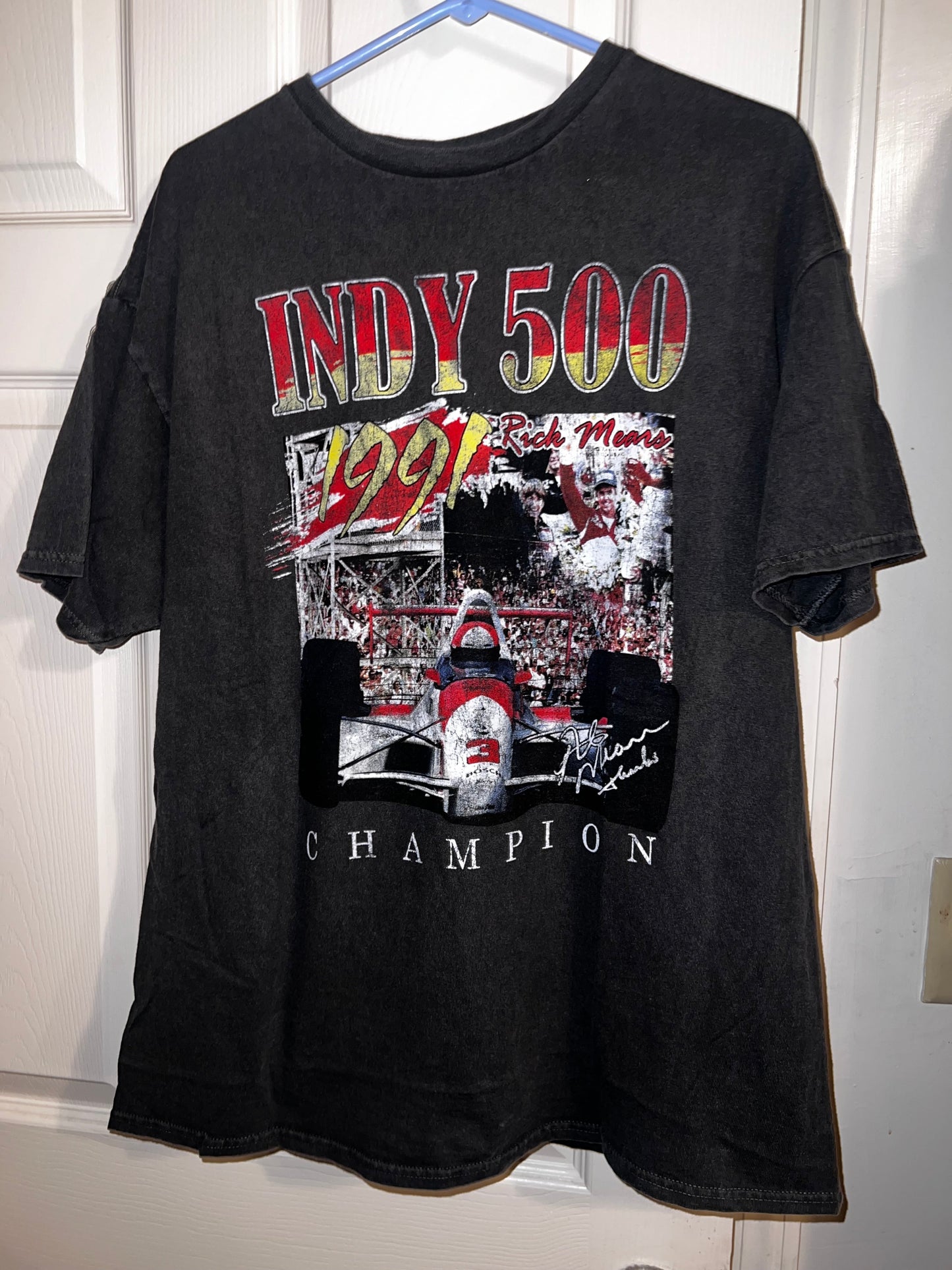 Indy 500 Oversized Distressed Tee