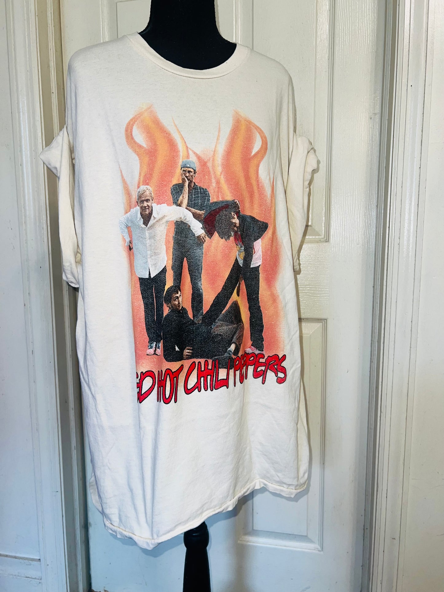 Red Hot Chili Peppers Oversized Distressed Tee