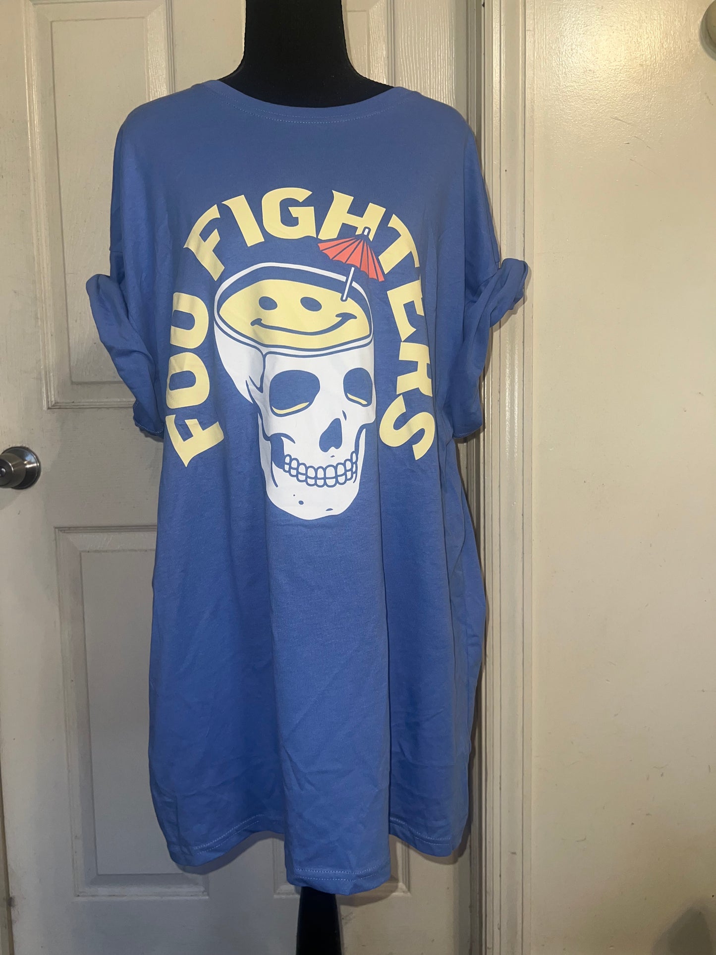 Foo Fighters Oversized Distressed Tee