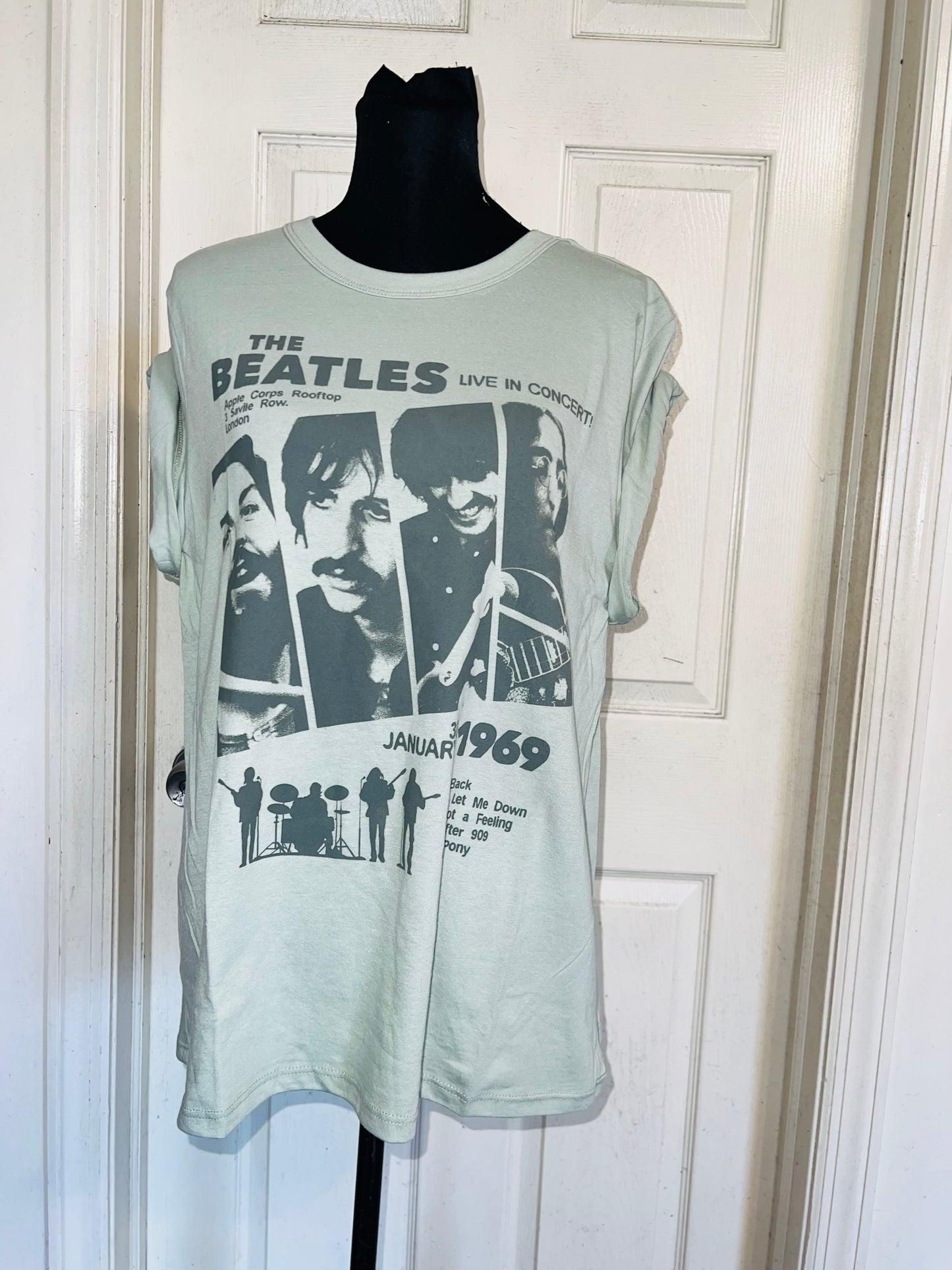 The Beatles Oversized Distressed Tee