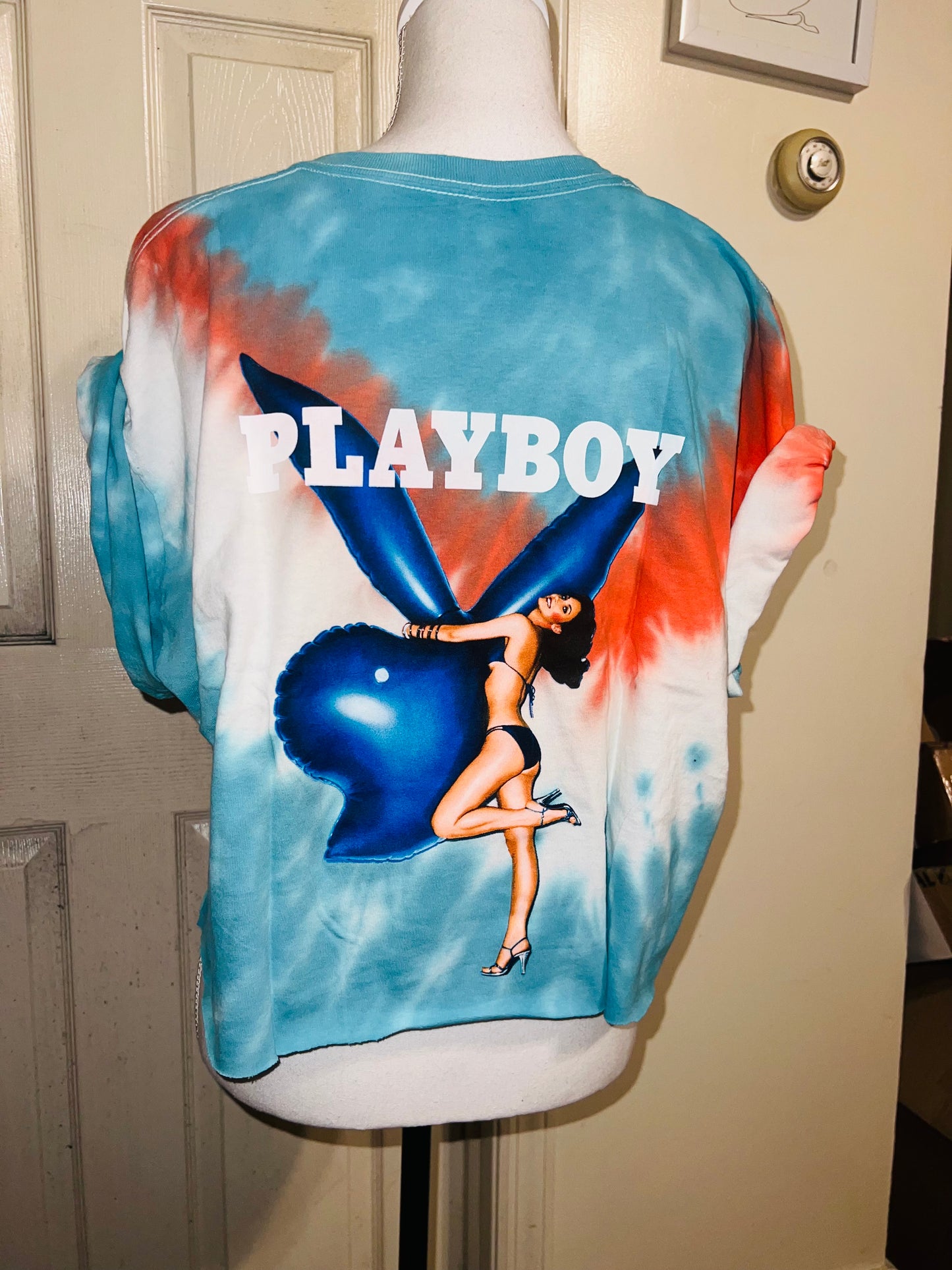 Playboy Double Sided Oversized Cropped Tee