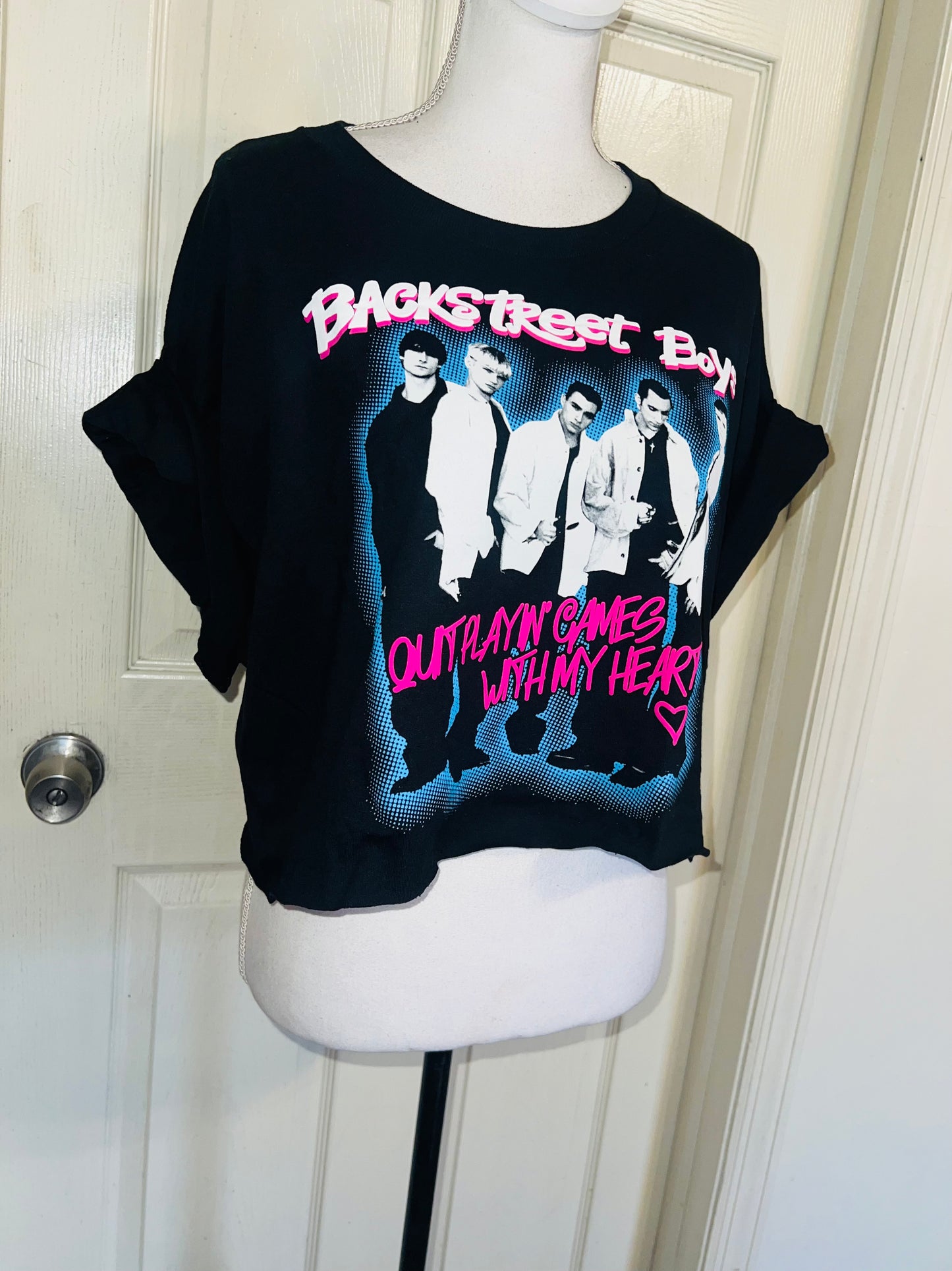 Backstreet Boys Oversized Distressed Tee