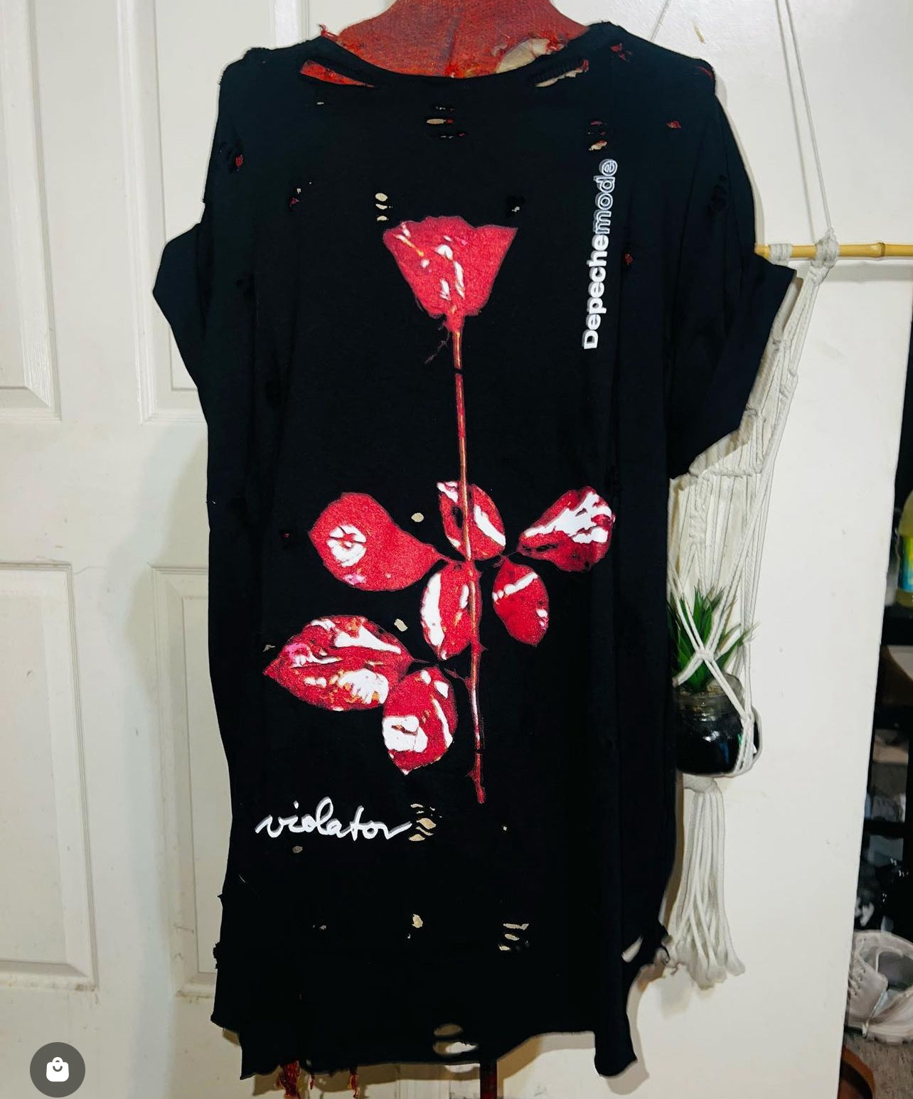 Depeche Mode Oversized Distressed Tee