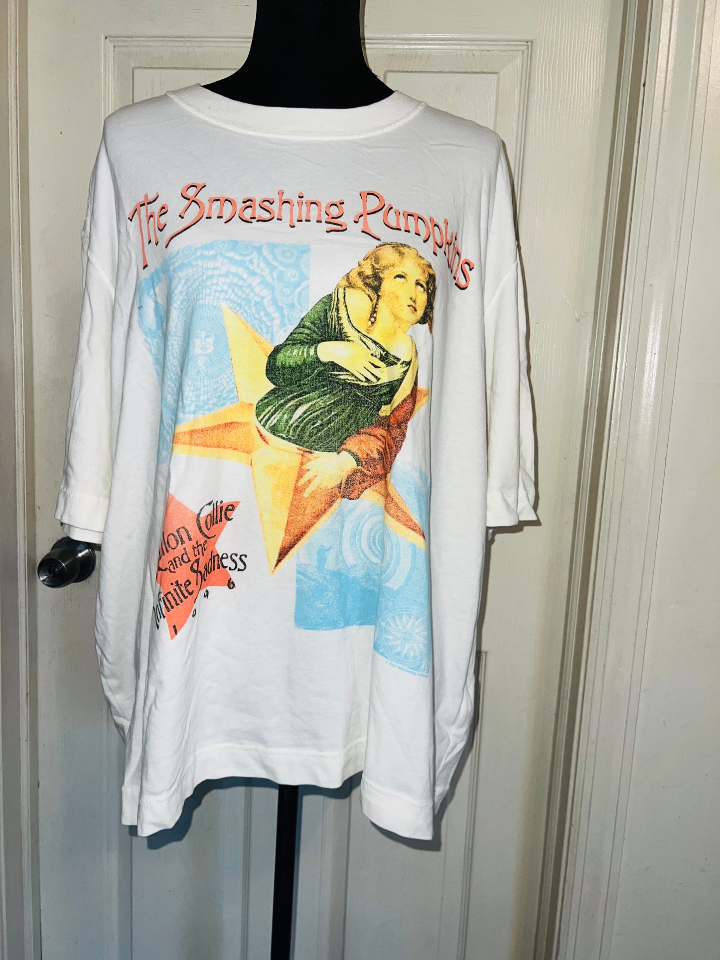 The Smashing Pumpkins Double Sided Oversized Distressed Tee