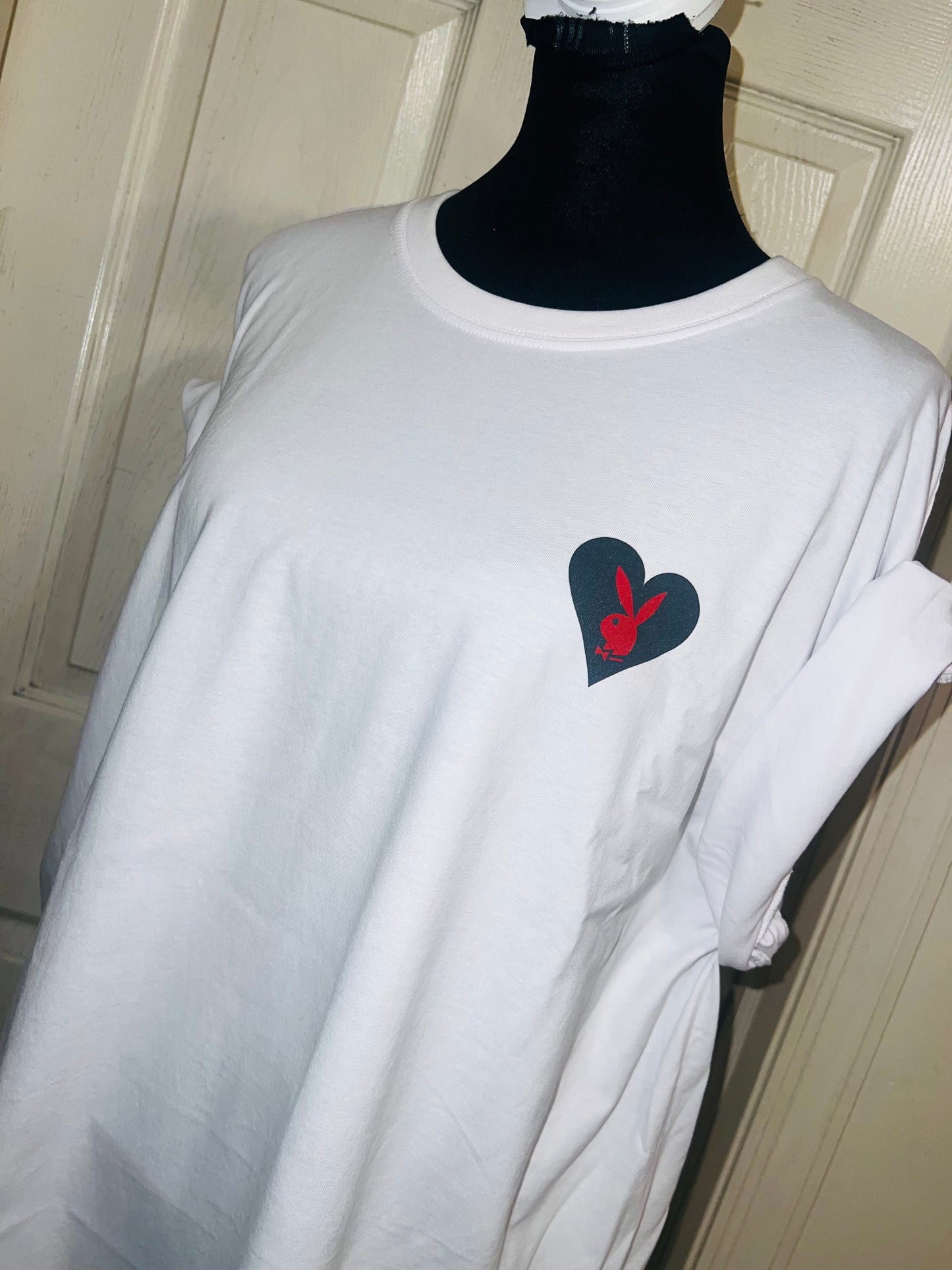 Playboy Double Sided Oversized Distressed Tee