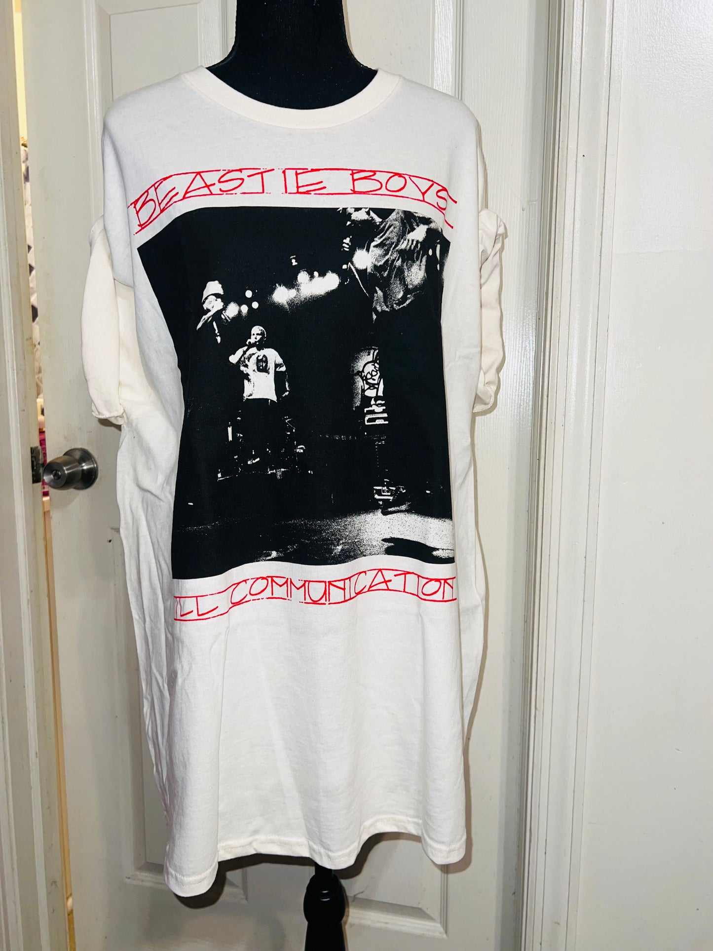 Beastie Boys Double Sided Oversized Distressed Tee