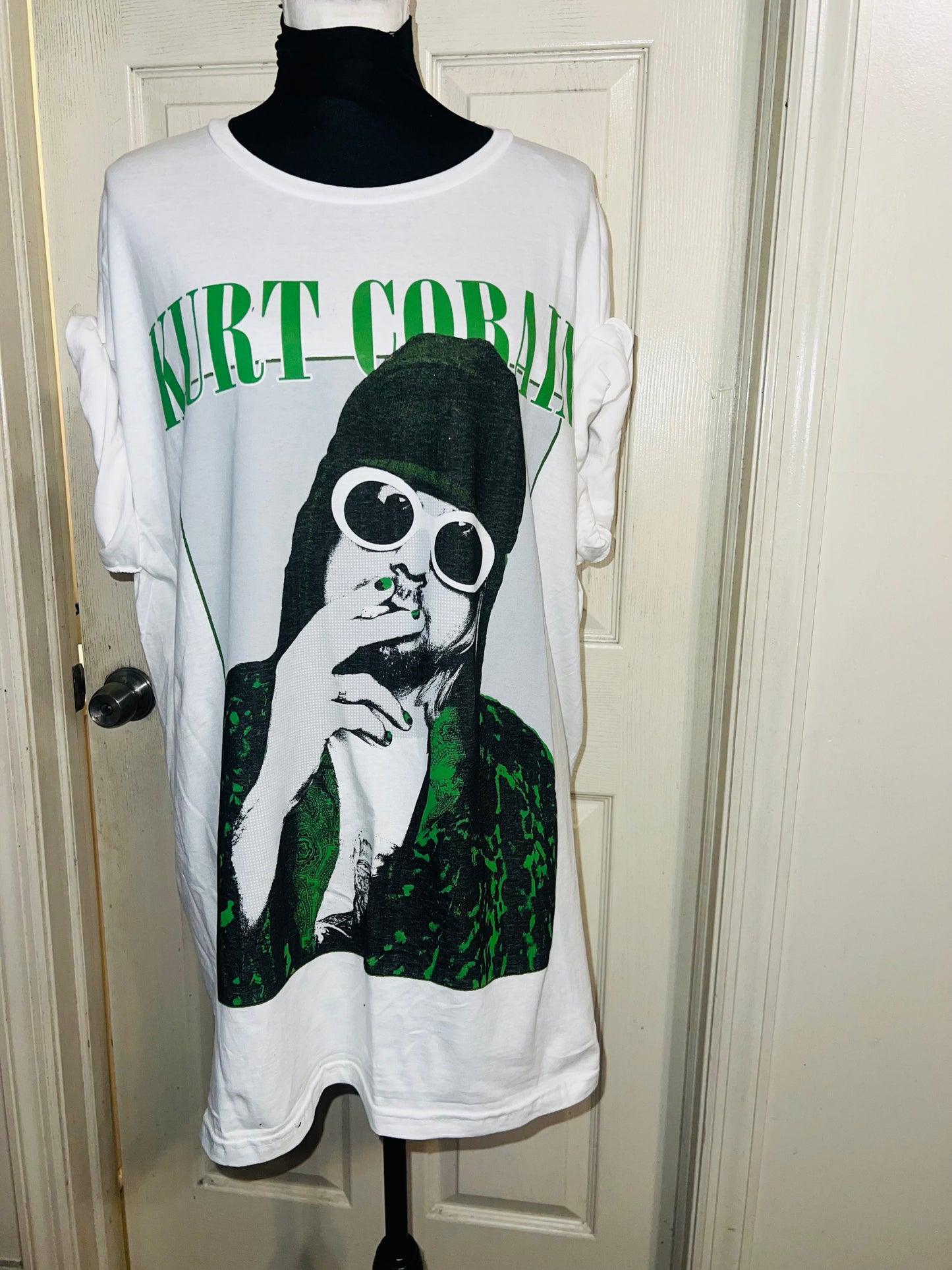 Kurt Cobain Oversized Distressed Tee