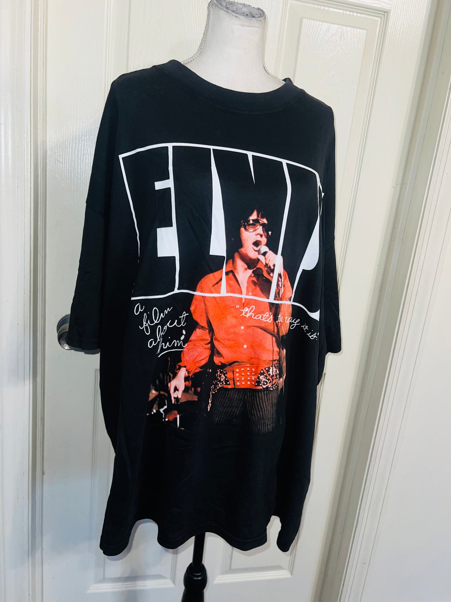 Elvis Oversized Distressed Tee