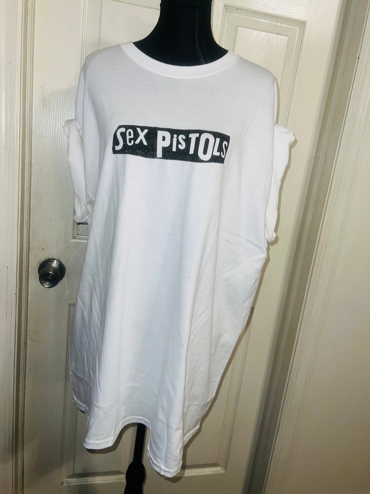 The Sex Pistols Double Sided Oversized Distressed Tee