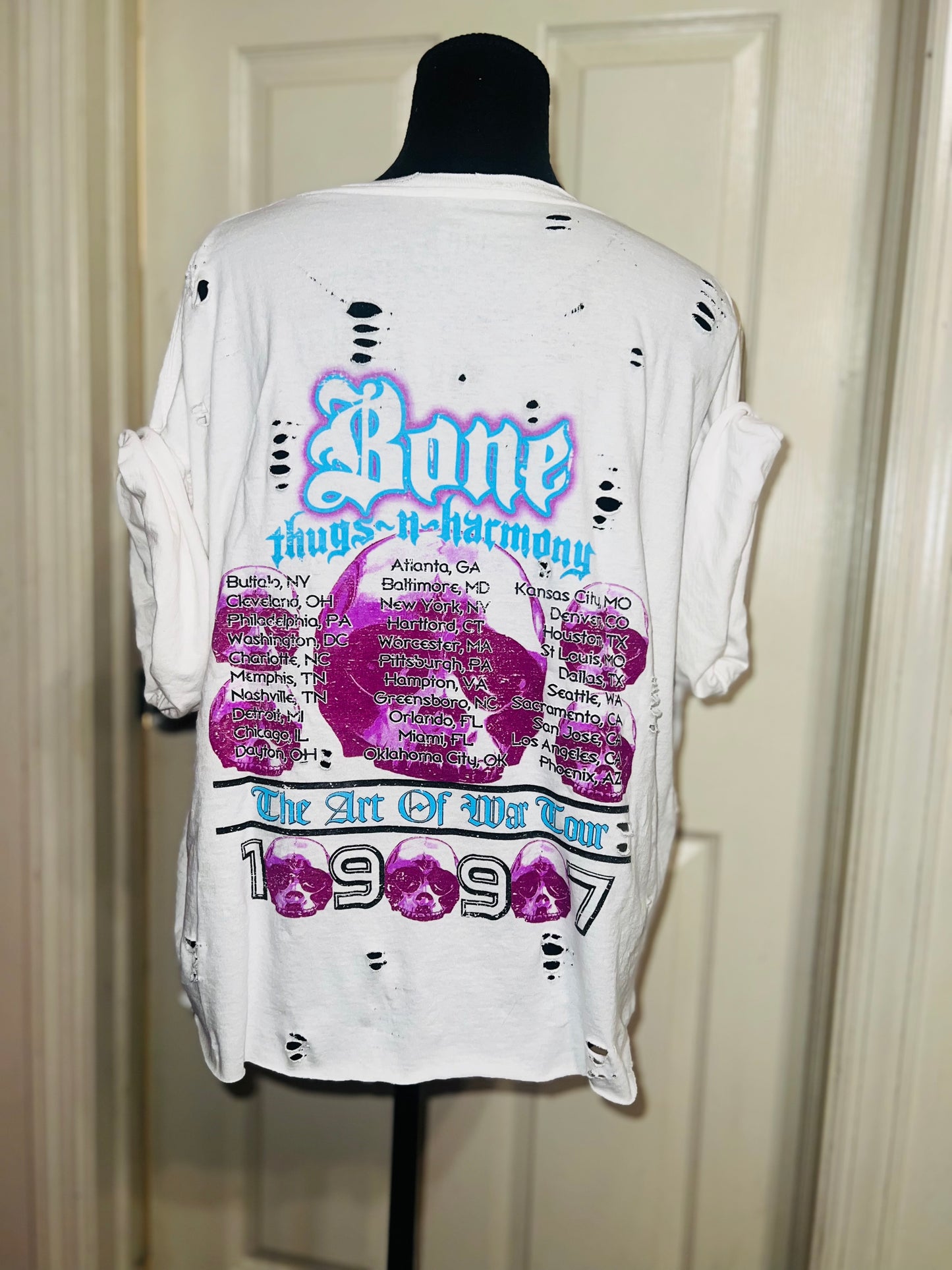 (Copy) Bone Thugs n Harmony Double Sided Oversized Distressed Tee